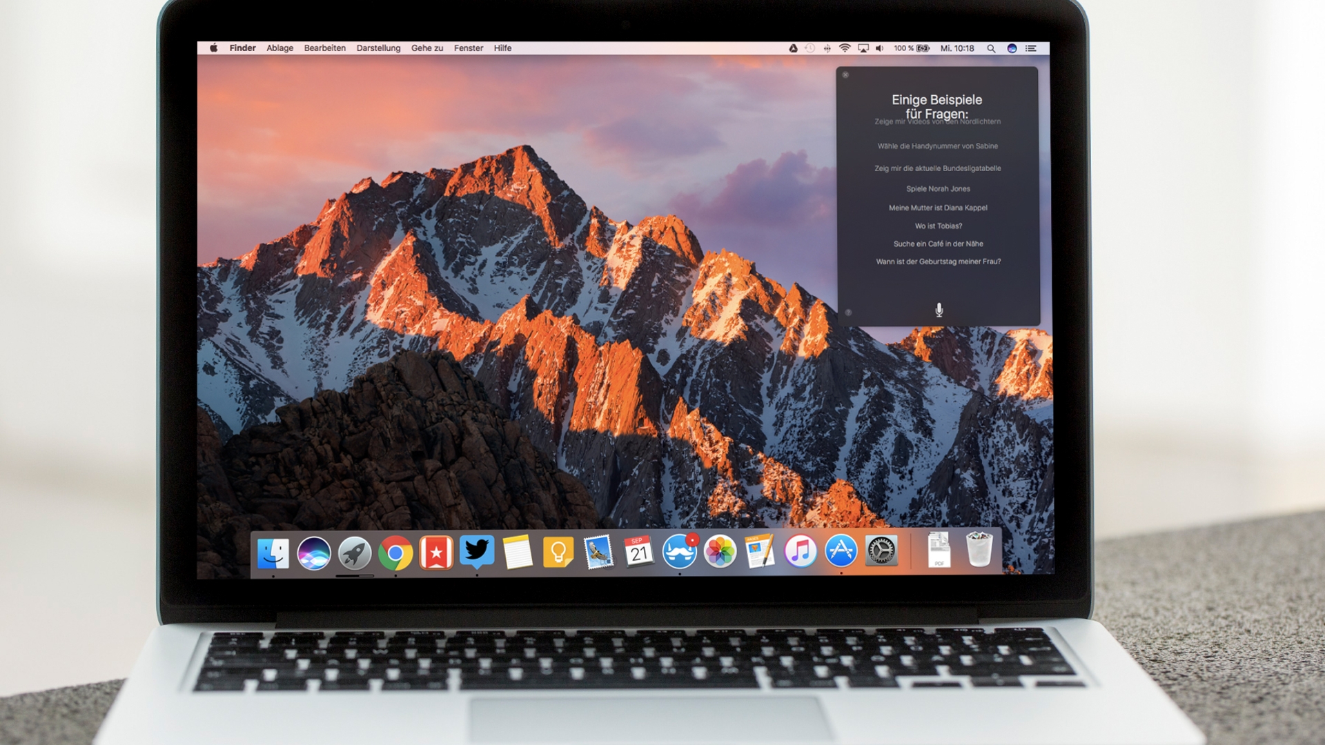 macOS Sierra und Siri