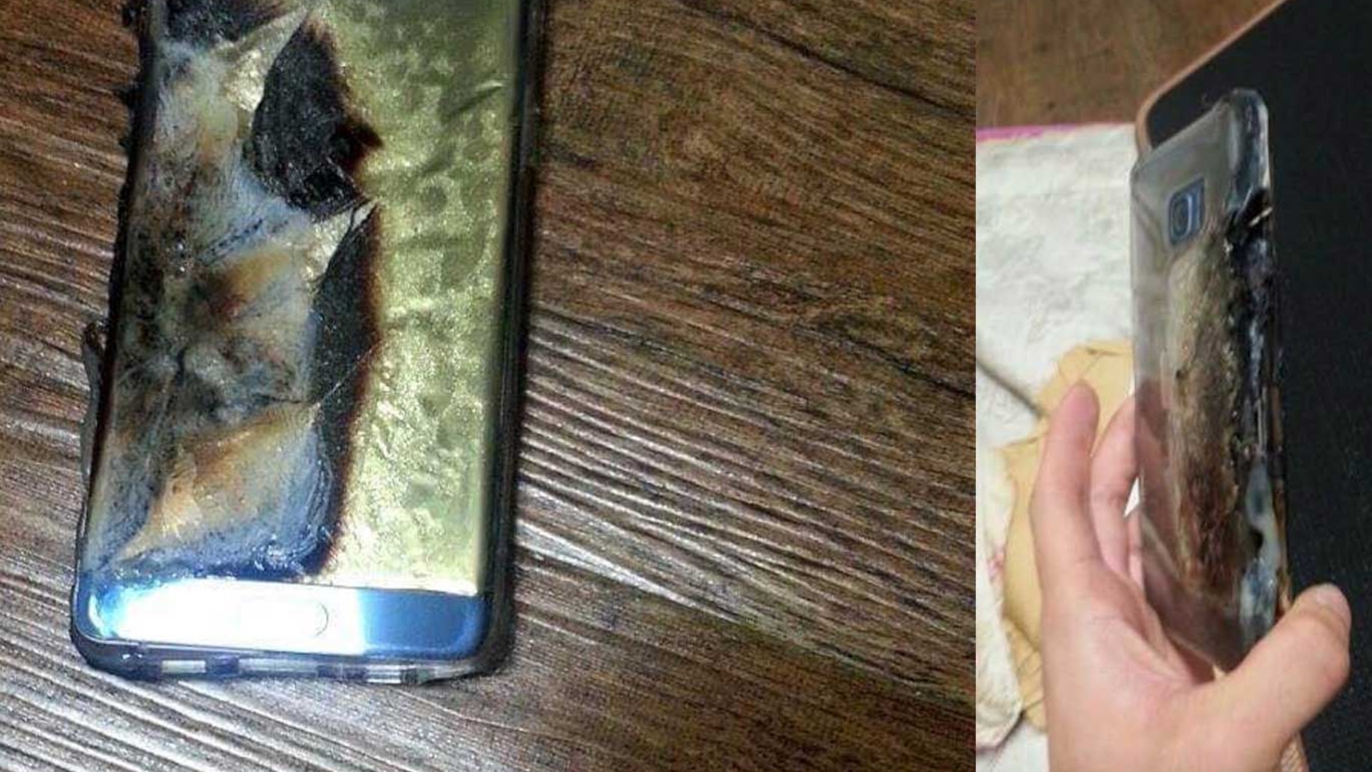 Samsung Galaxy Note 7 Akku Explosion User Foto