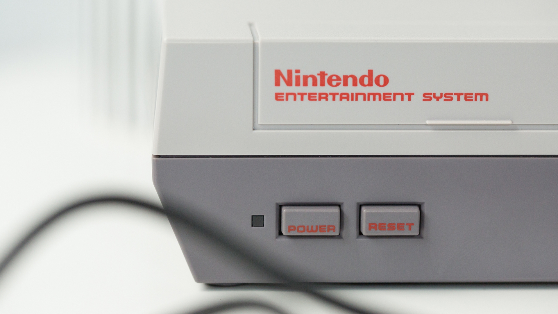Nintendo NES Konsole in Nahaufnahme