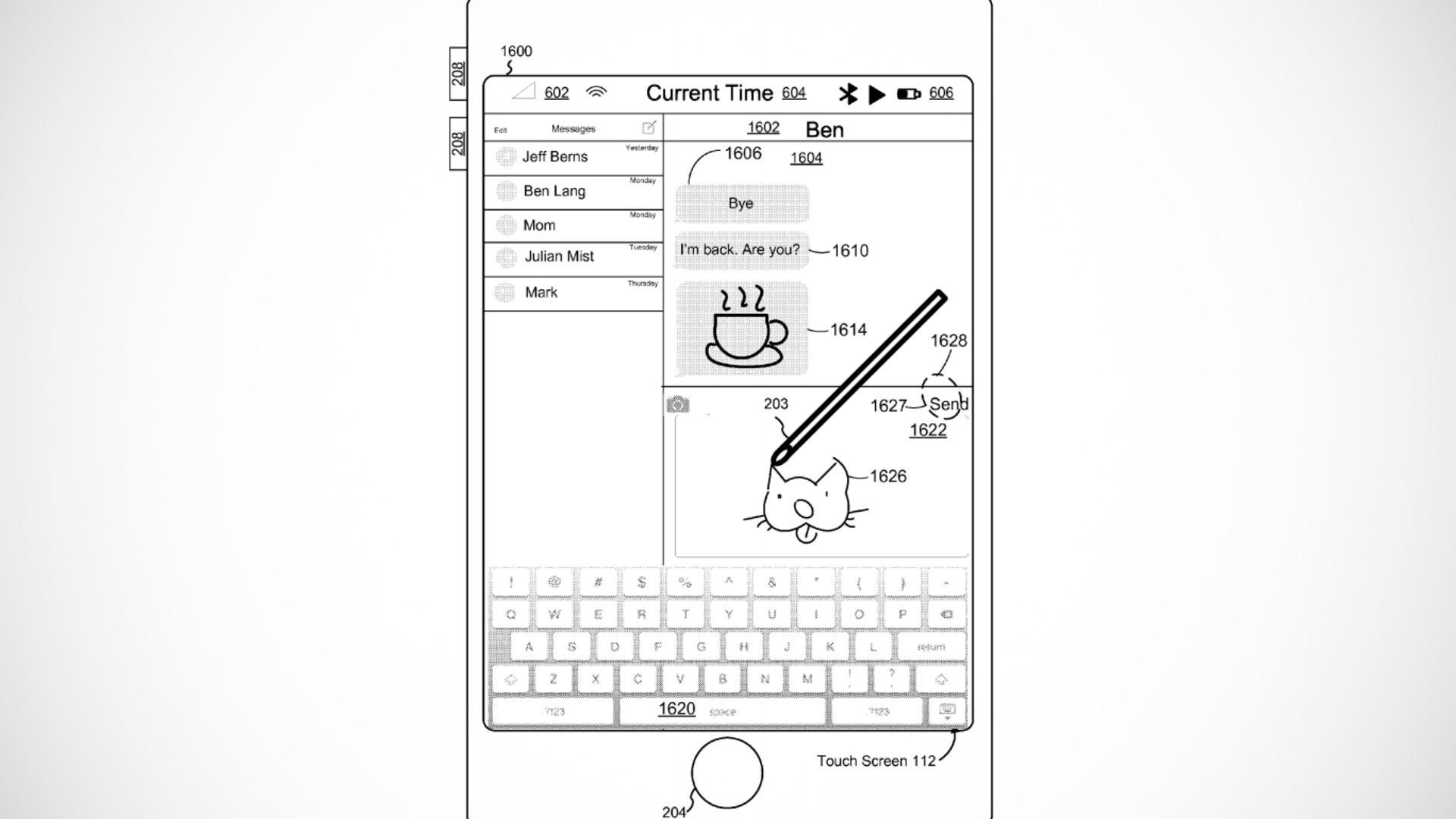 In Messenger-Apps auf dem iPhone soll mit dem Apple Pencil offenbar gezeichnet werden können