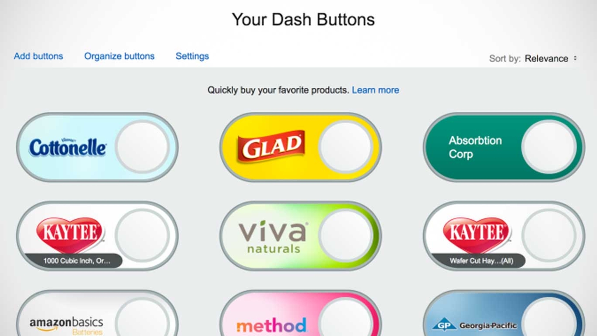 Amazon führt virtuelle Dash-Buttons ein Amazon führt virtuelle Dash-Buttons ein