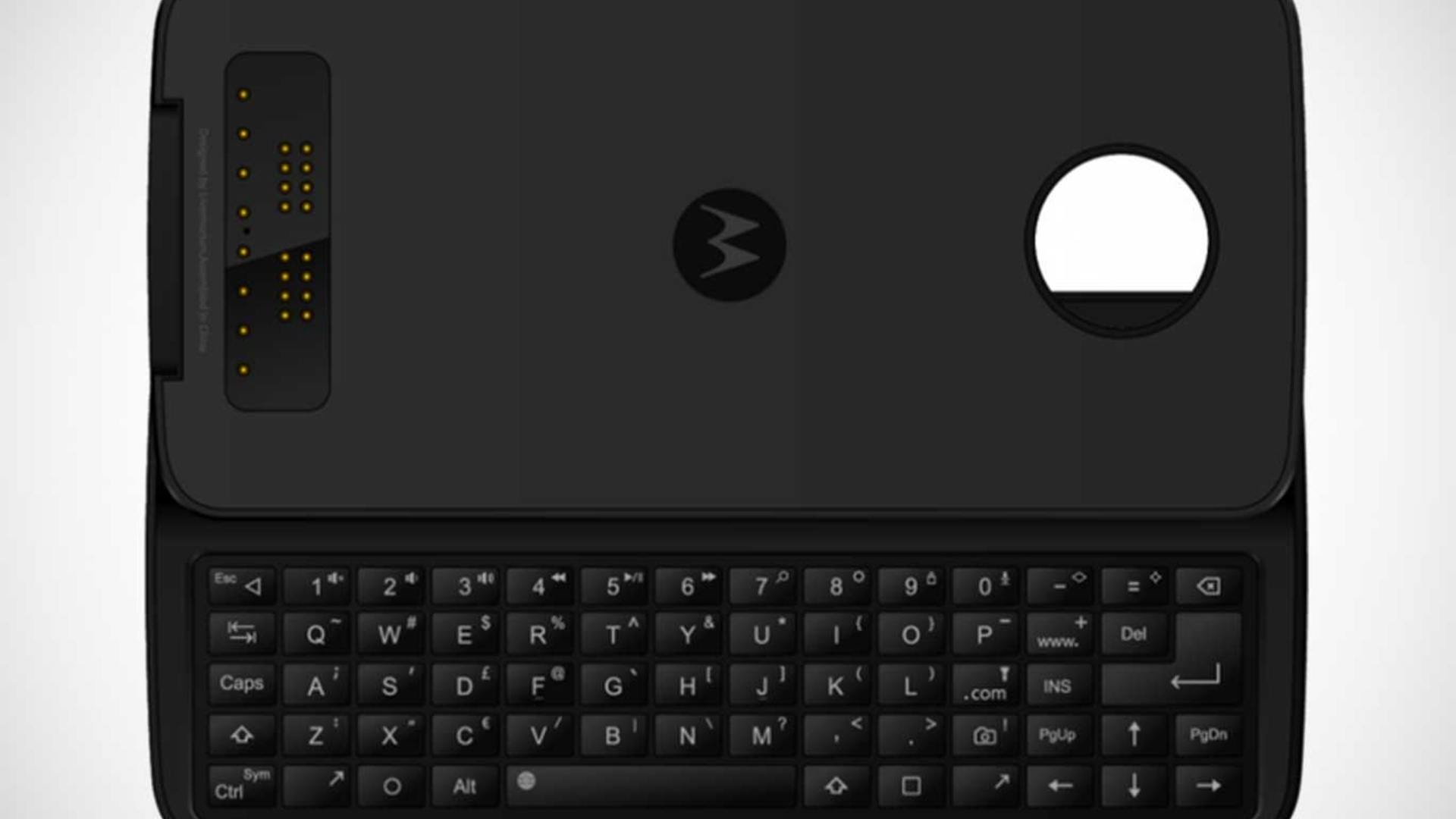 So könnte die Moto Mod-Tastatur aussehen So könnte die Moto Mod-Tastatur aussehen