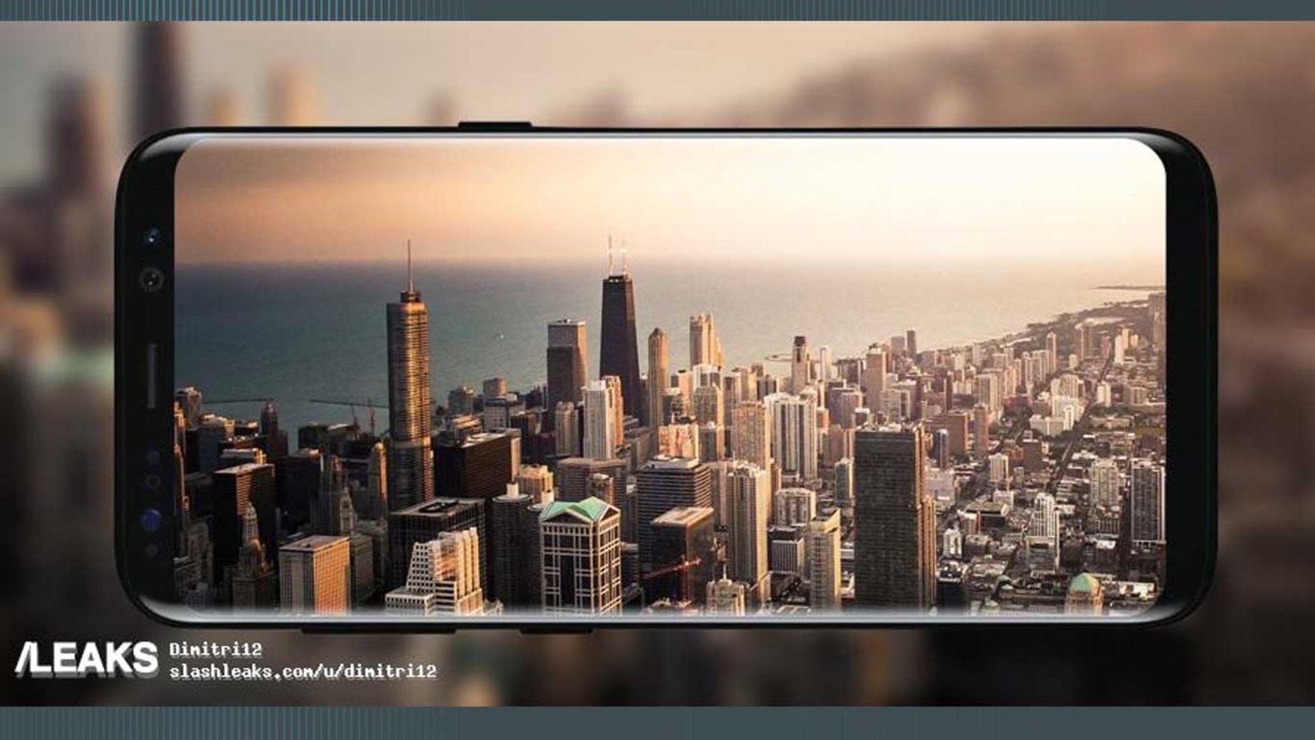 Dieses Werbe-Bild soll das Galaxy S8 zeigen Dieses Werbe-Bild soll das Galaxy S8 zeigen