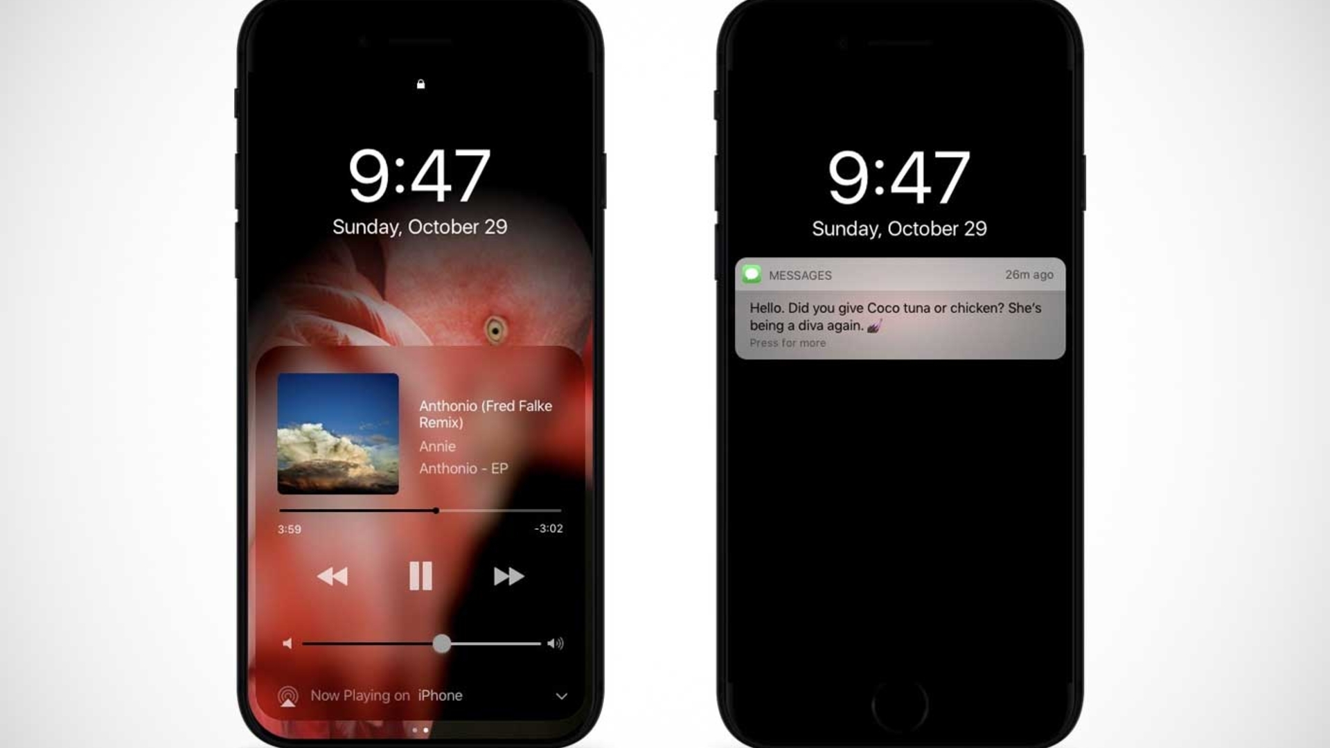 So könnte das iPhone 8 mit Dark Mode aussehen So könnte das iPhone 8 mit Dark Mode aussehen