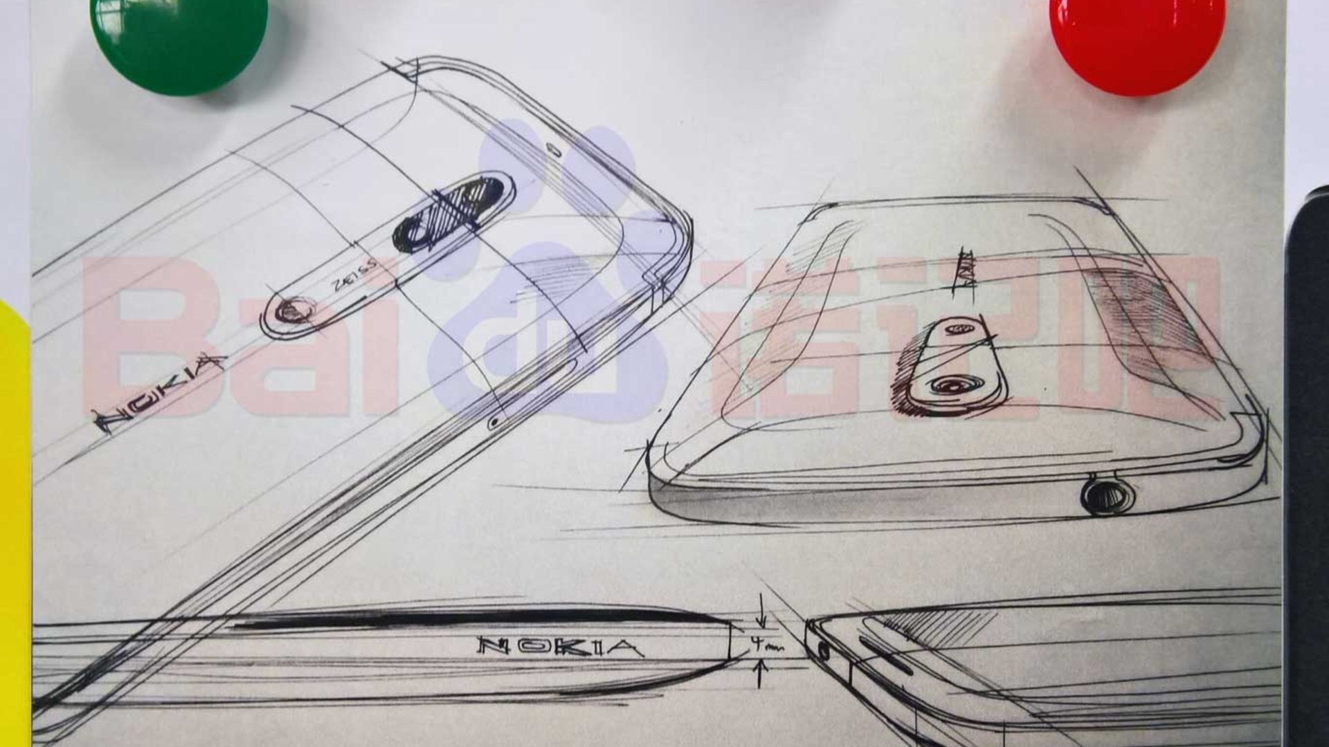 Diese Skizze soll das Nokia 9 zeigen Diese Skizze soll das Nokia 9 zeigen