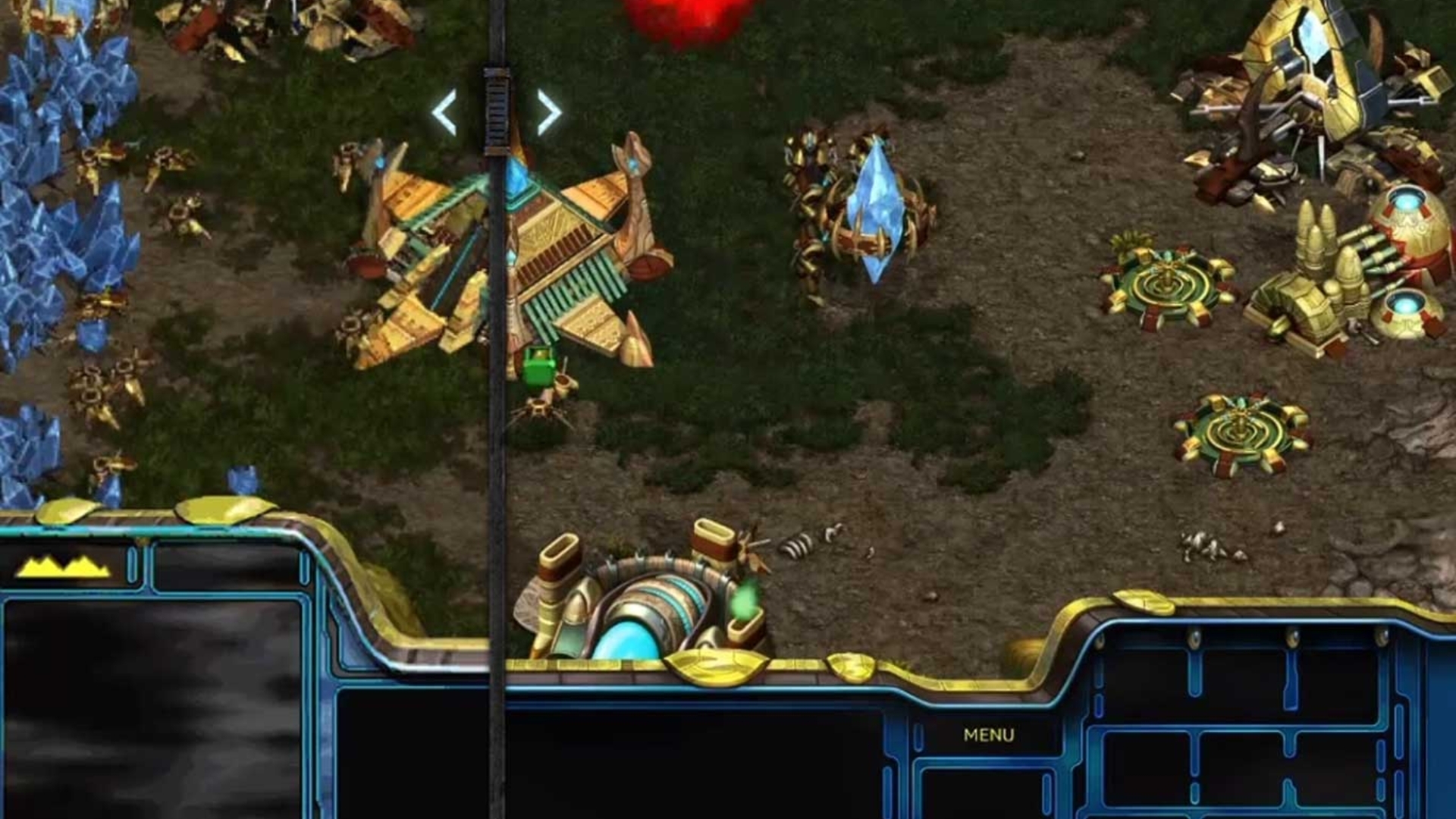 Die alte Grafik von StarCraft (links) wird in der Remastered-Edition (rechts) deutlich verbessert