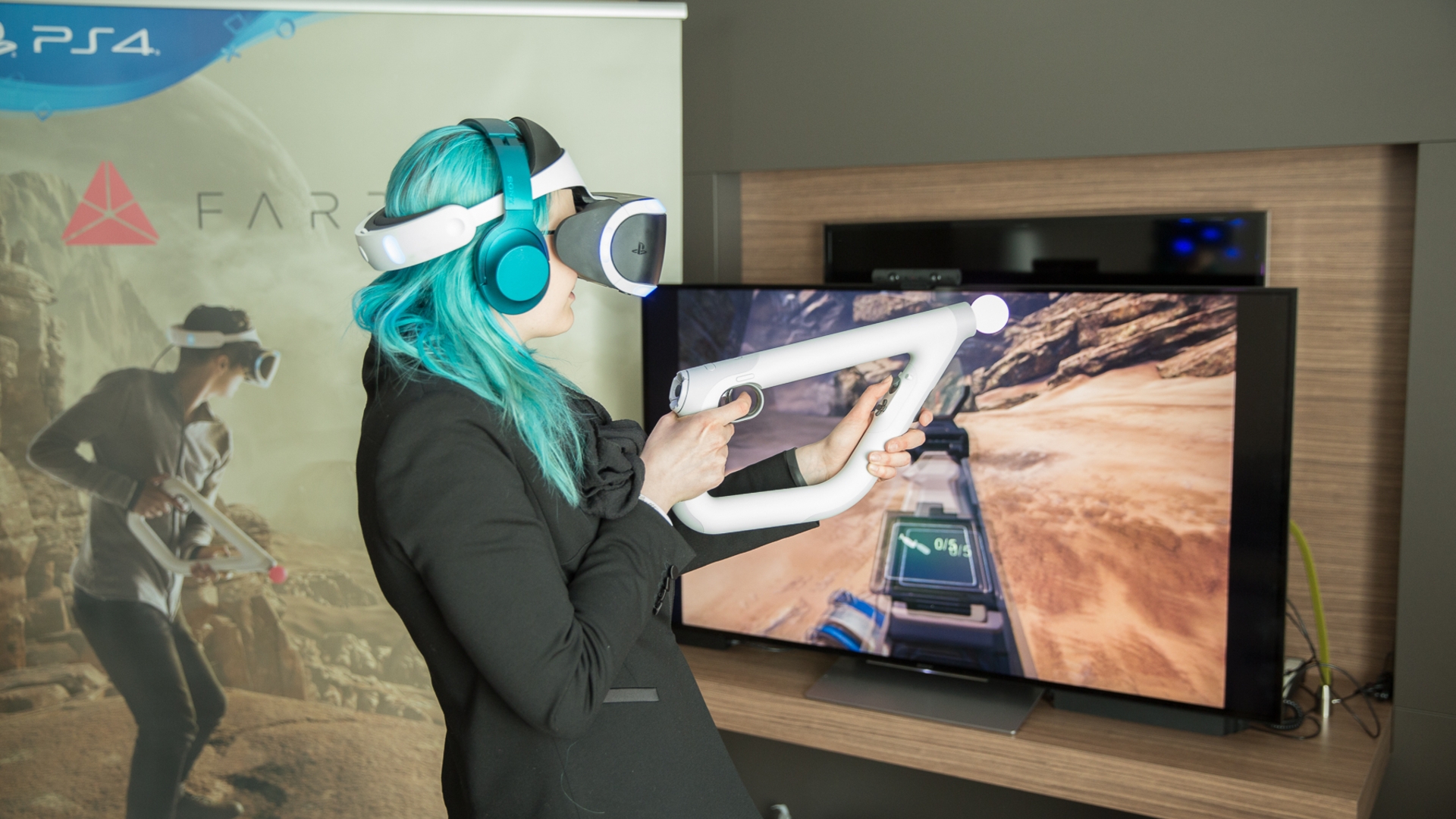 Farpoint, Playstation VR, PS4, Controller Farpoint, Playstation VR, PS4, Controller