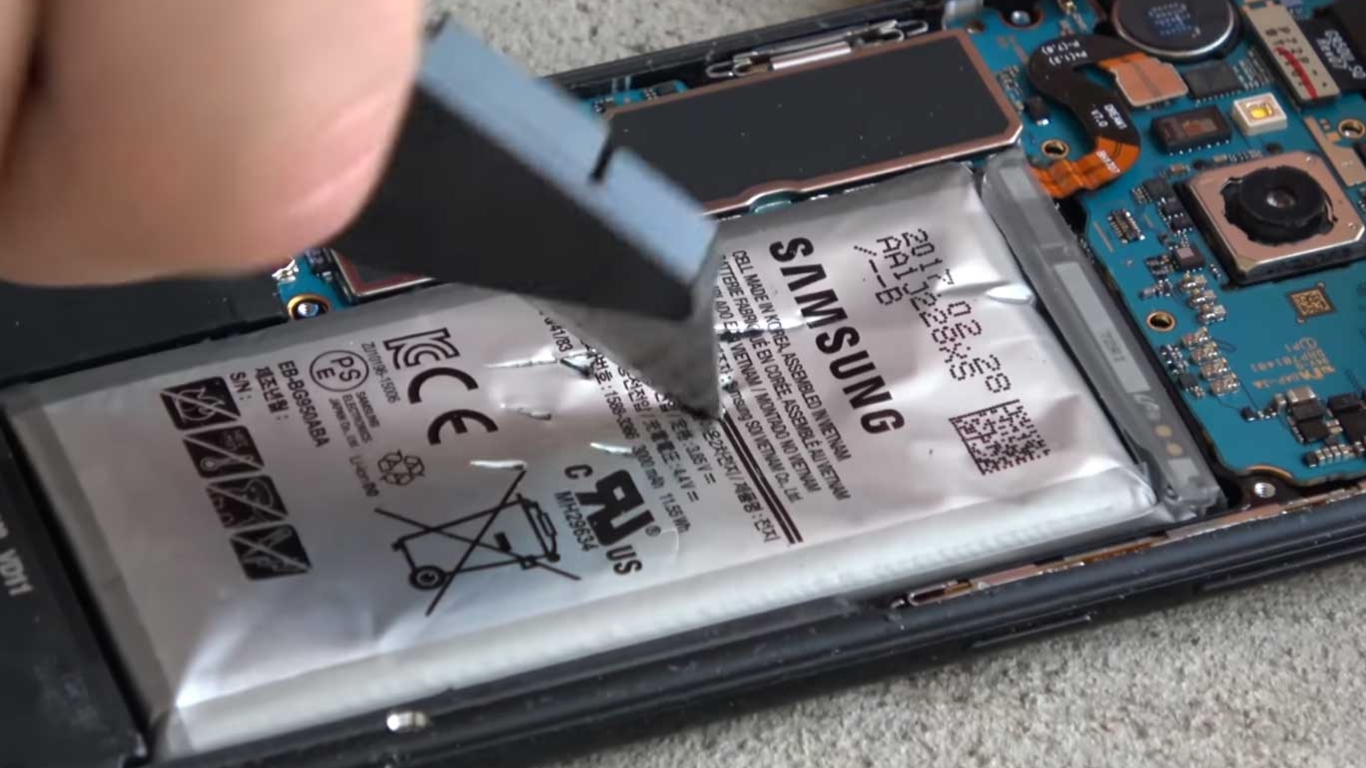 Der Akku des Galaxy S8 explodiert nicht Der Akku des Galaxy S8 explodiert nicht