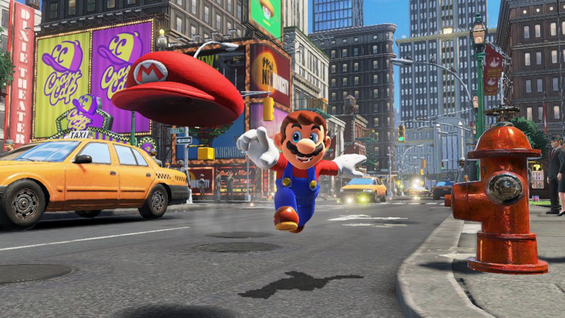 Super Mario Odyssey Super Mario wirft seine Mütze