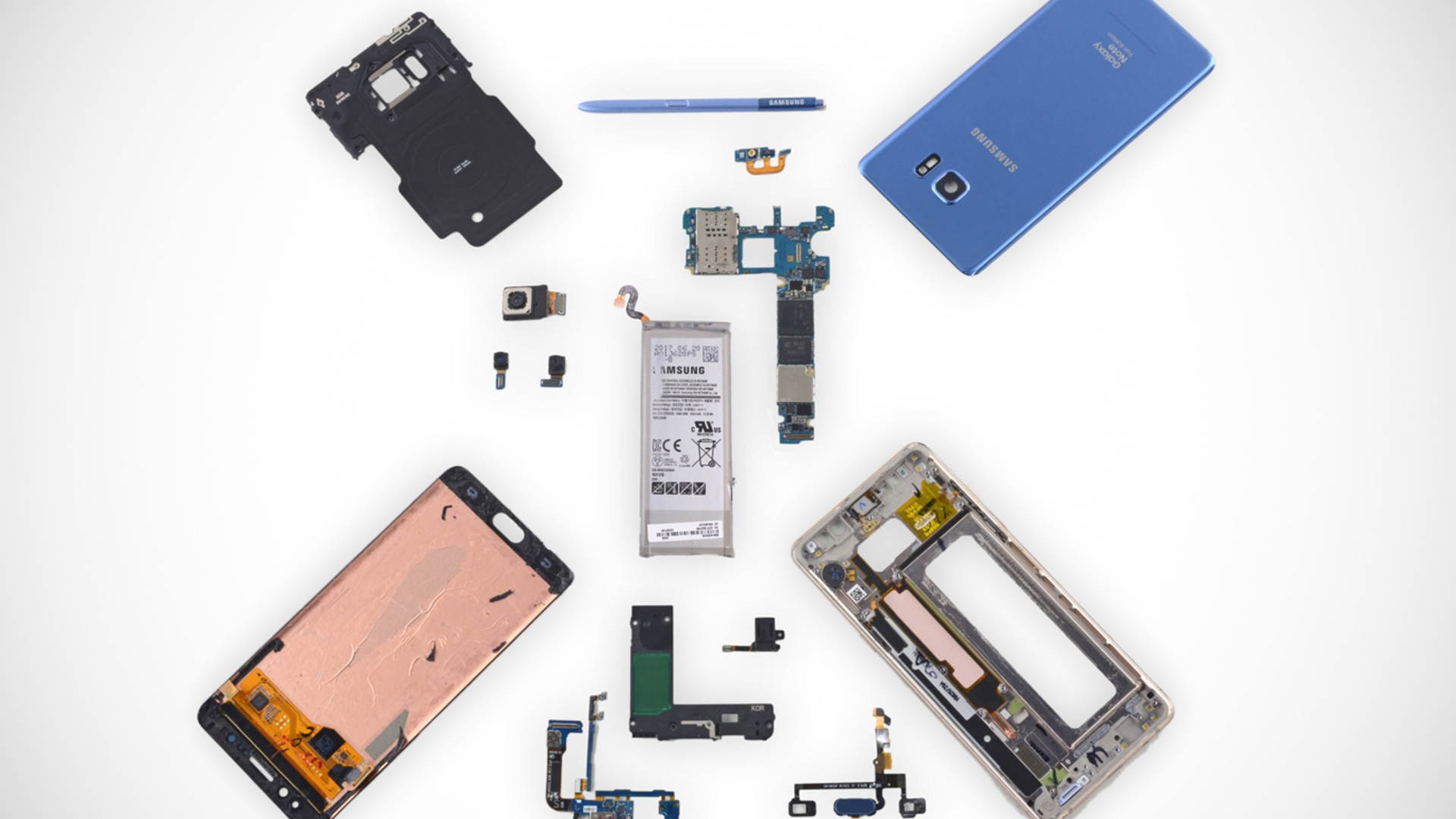 Samsung Galaxy Note FE Teardown Samsung Galaxy Note FE Teardown