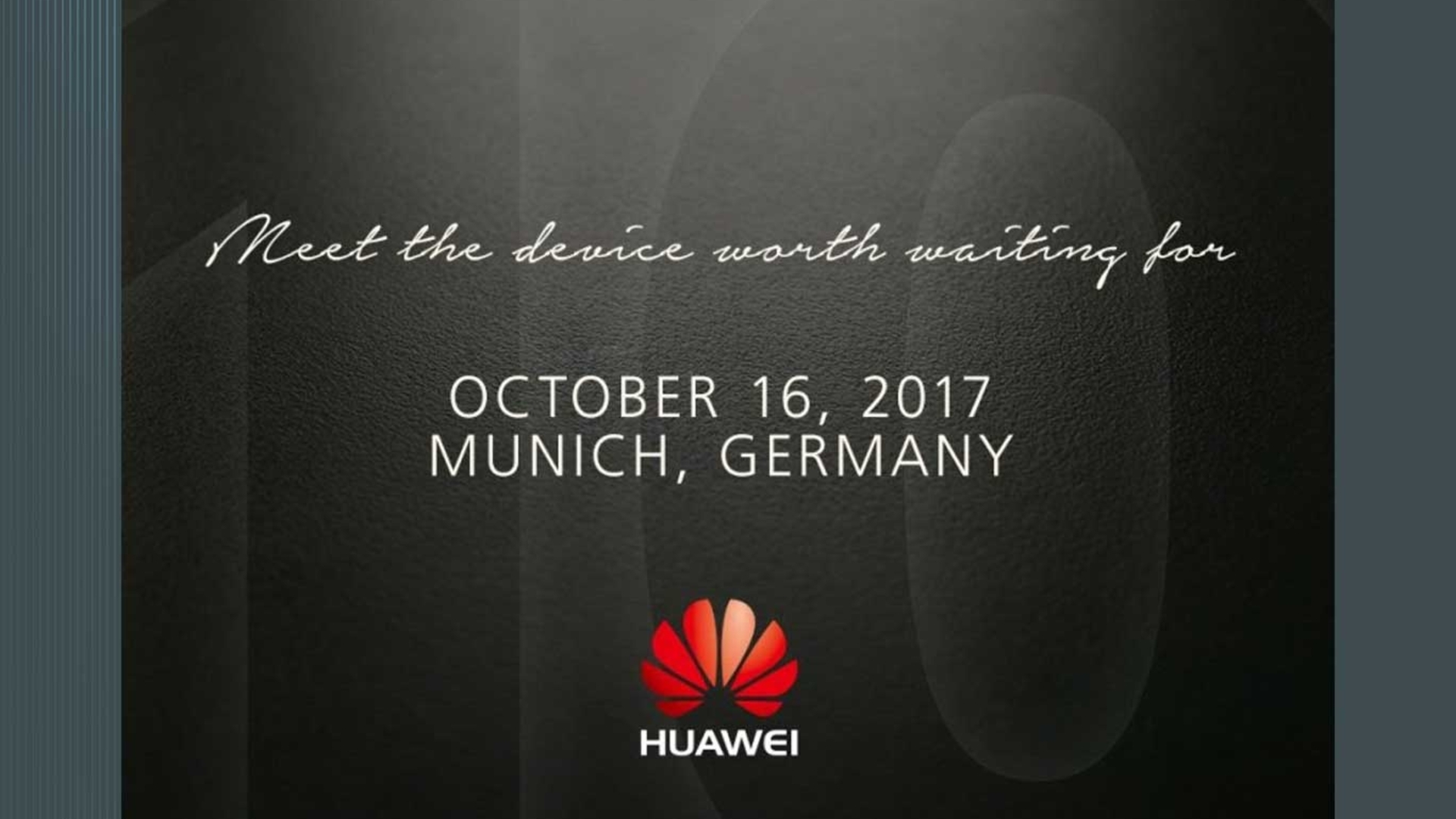 Das ist die Einladung zur Enthüllung des Huawei Mate 10