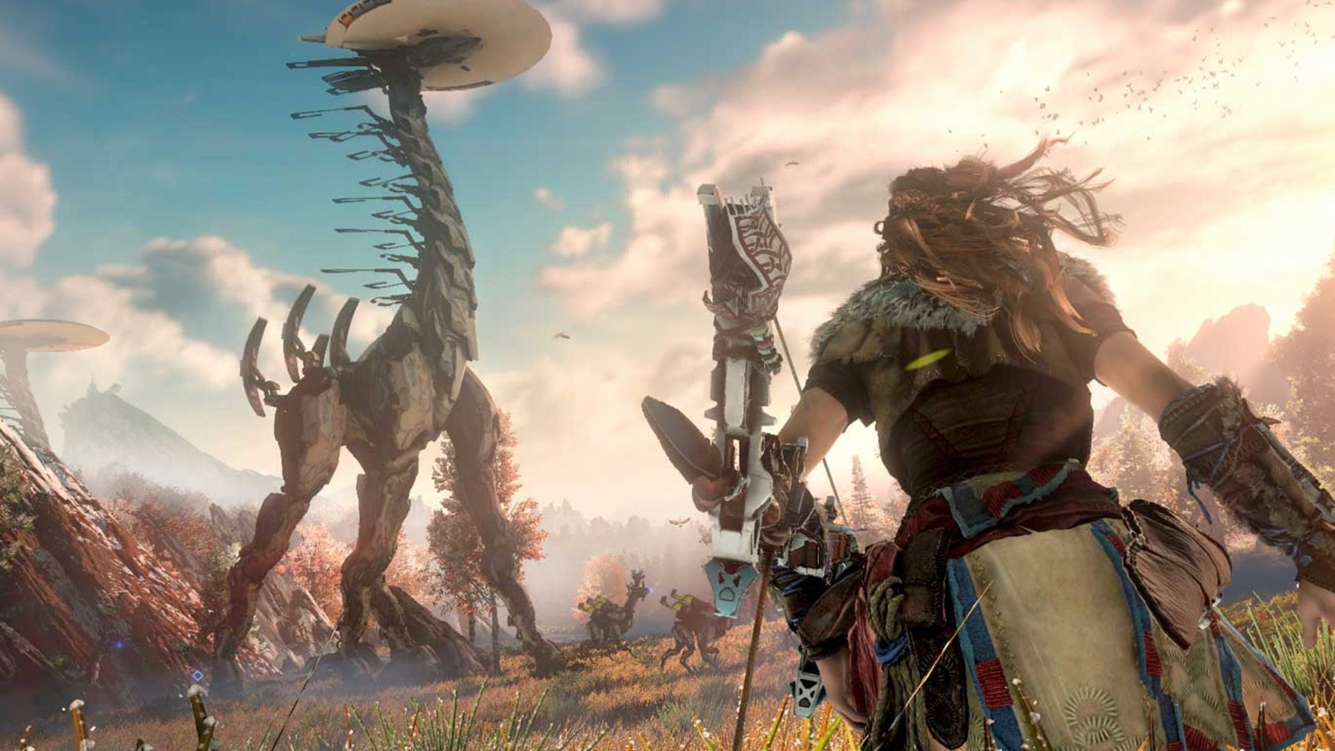 Die Welt und die Kreaturen von "Horizon: Zero Dawn" sind beeindruckend Die Welt und die Kreaturen von "Horizon: Zero Dawn" sind beeindruckend