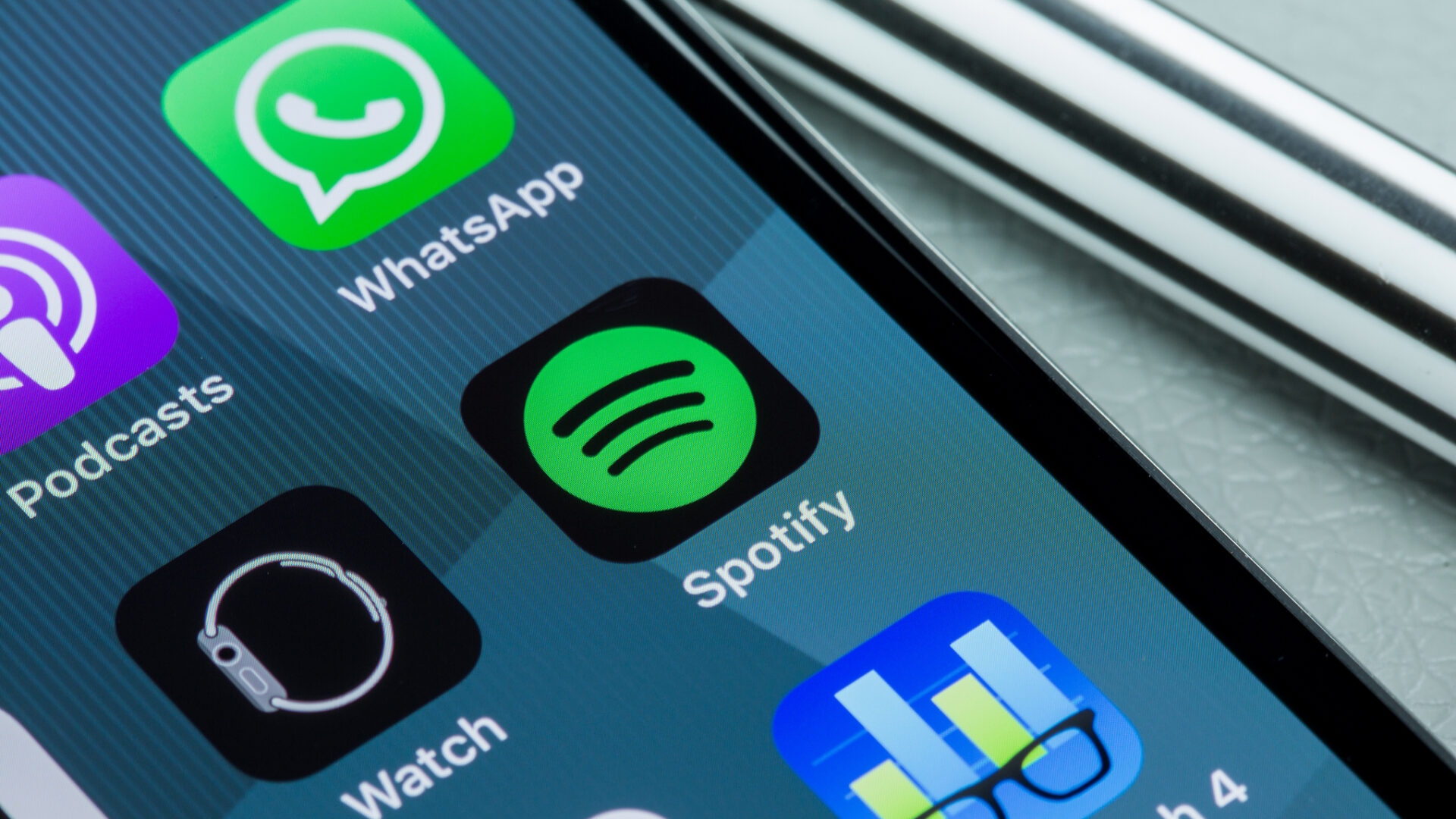 Apps Icons iPhone X Spotify auf einem iPhone