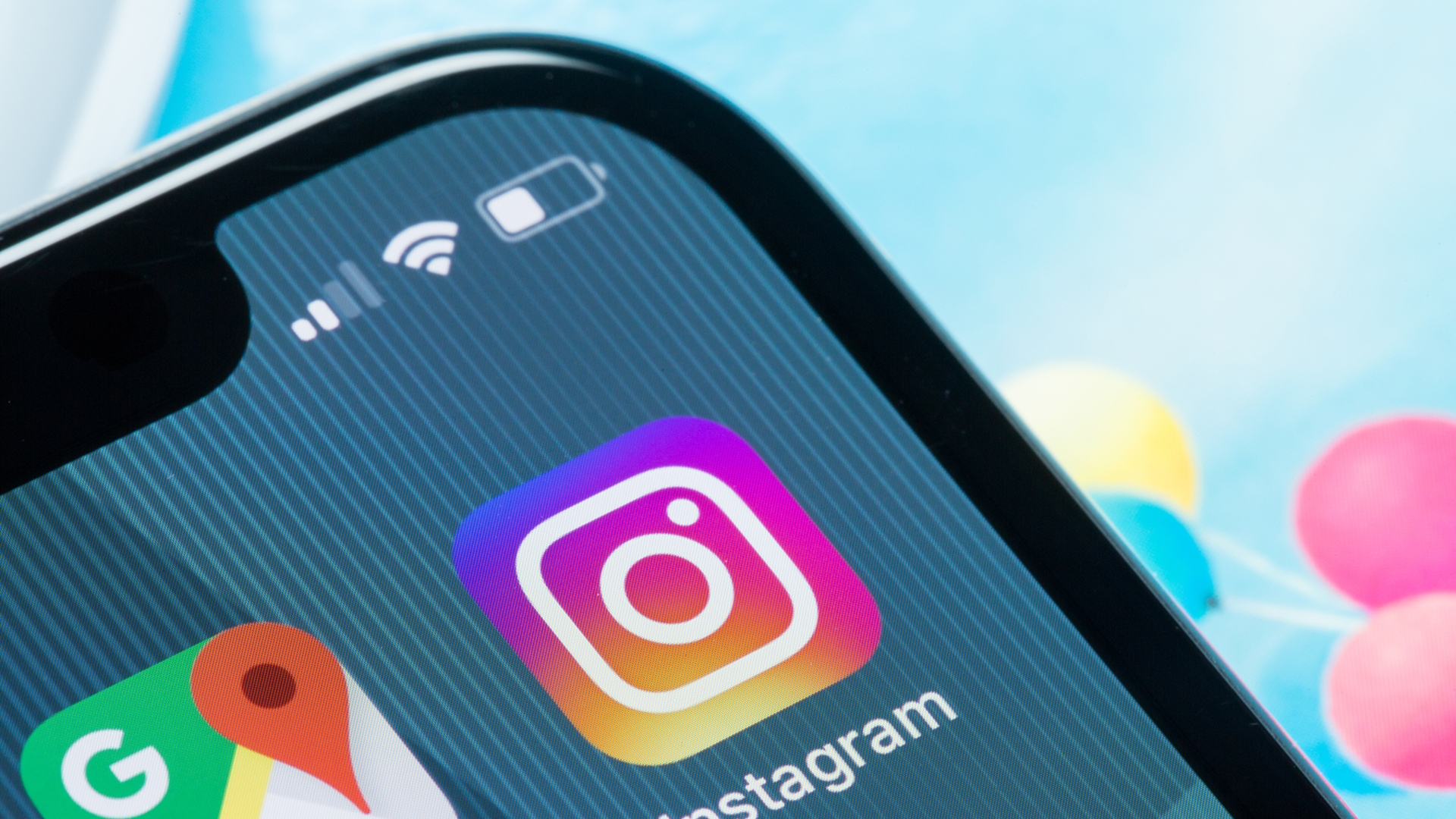 Apps Icons iPhone X Instagram auf dem iPhone X