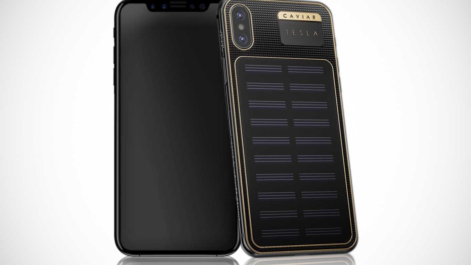 Das iPhone X Tesla hat ein Solar-Panel