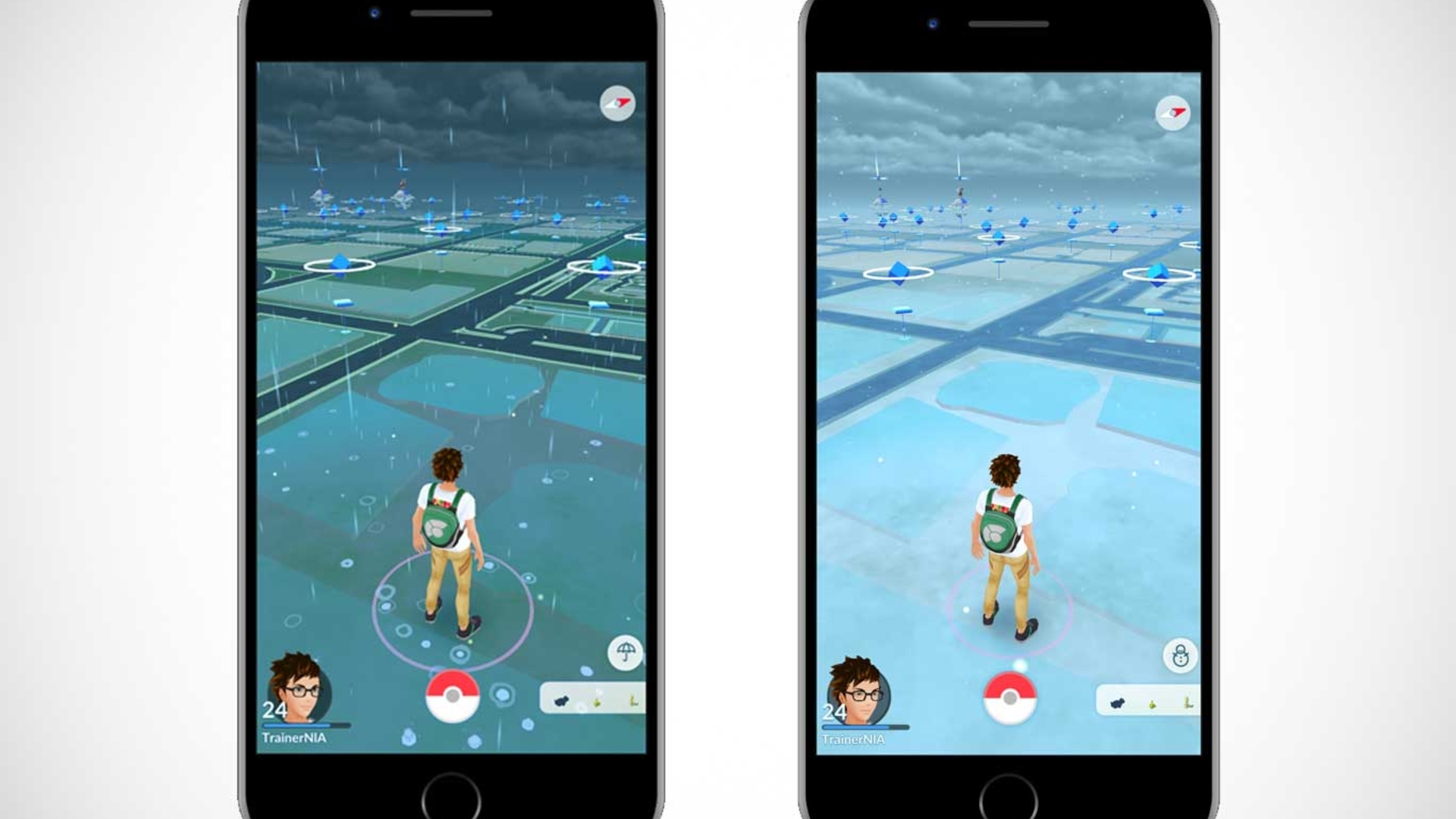 Nun gibt es Wetter-Effekte in Pokémon GO Nun gibt es Wetter-Effekte in Pokémon GO