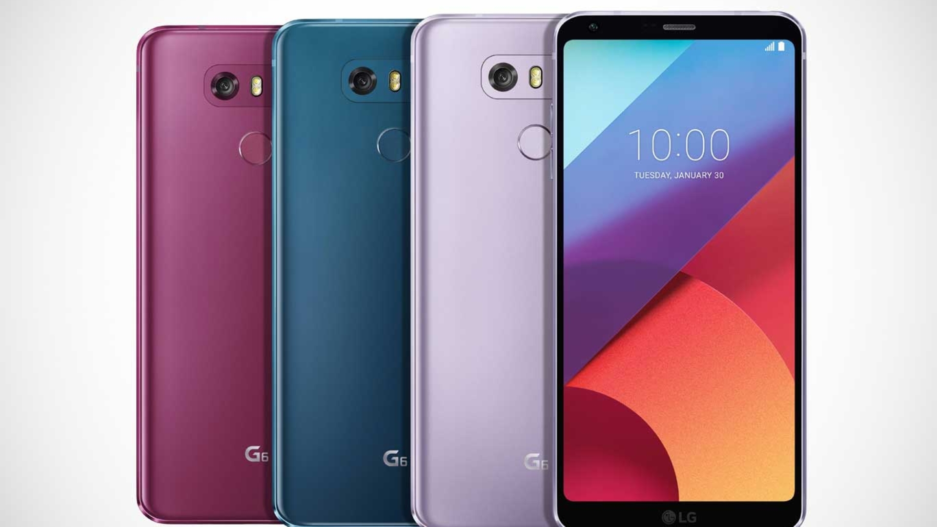 Das LG G6 kommt in Moroccan Blue, Lavender Violet und Raspberry Rose