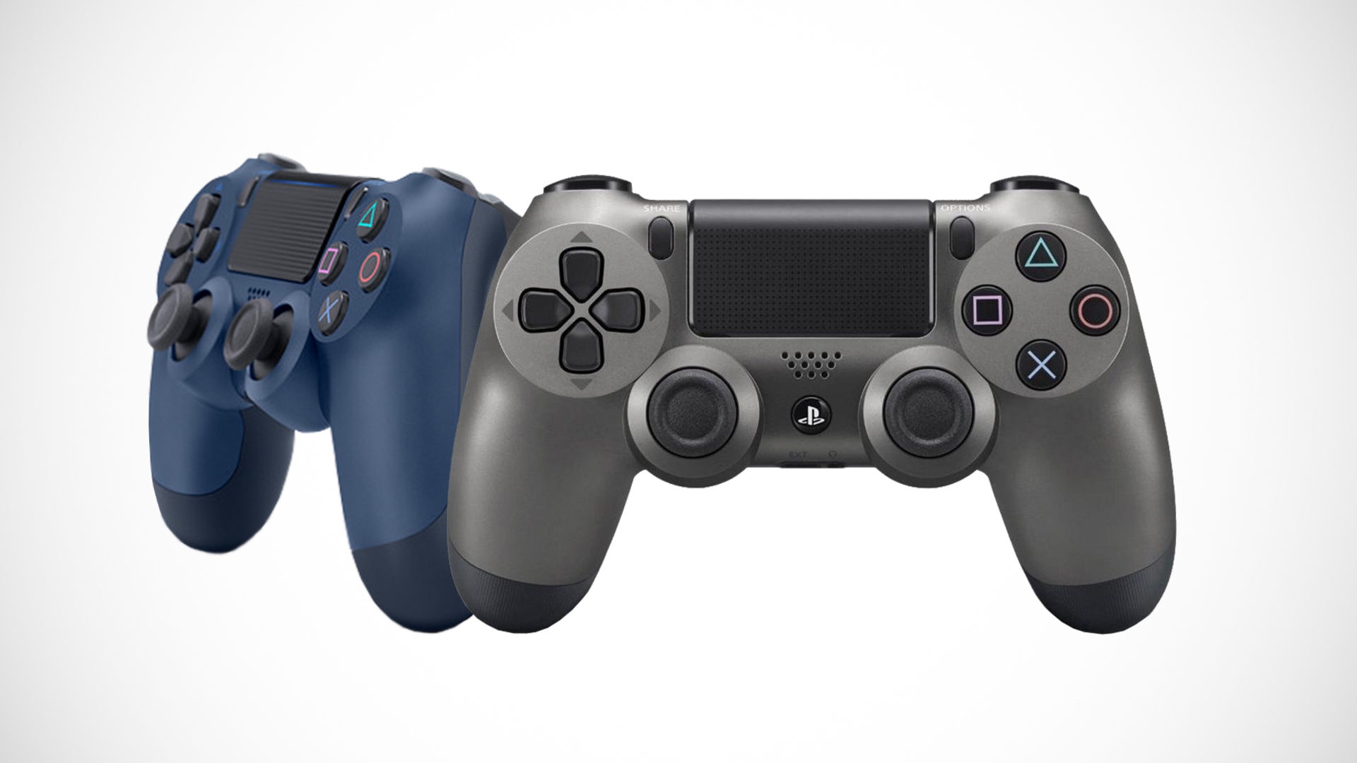 Dualshock 4 Controller in Steel Black und Midnight Blue