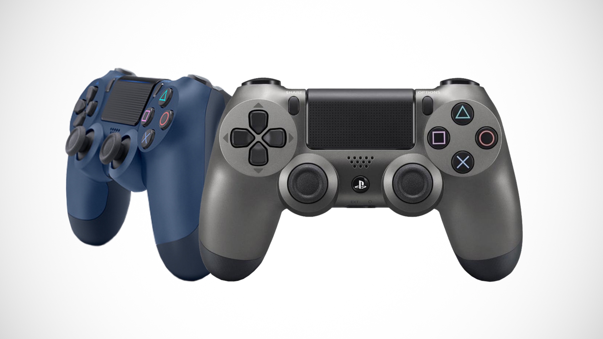 Dualshock 4 Controller in Steel Black und Midnight Blue Dualshock 4 Controller in Steel Black und Midnight Blue