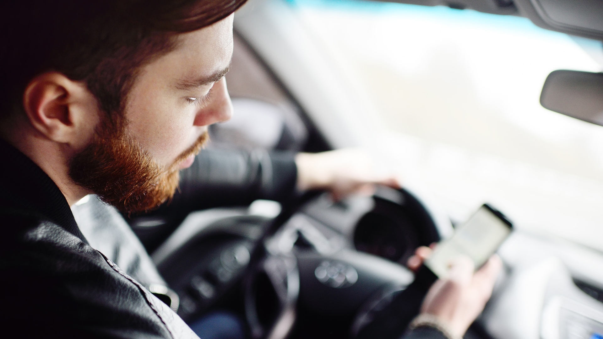 Smartphone, Auto fahren, Steuer Smartphone, Auto fahren, Steuer