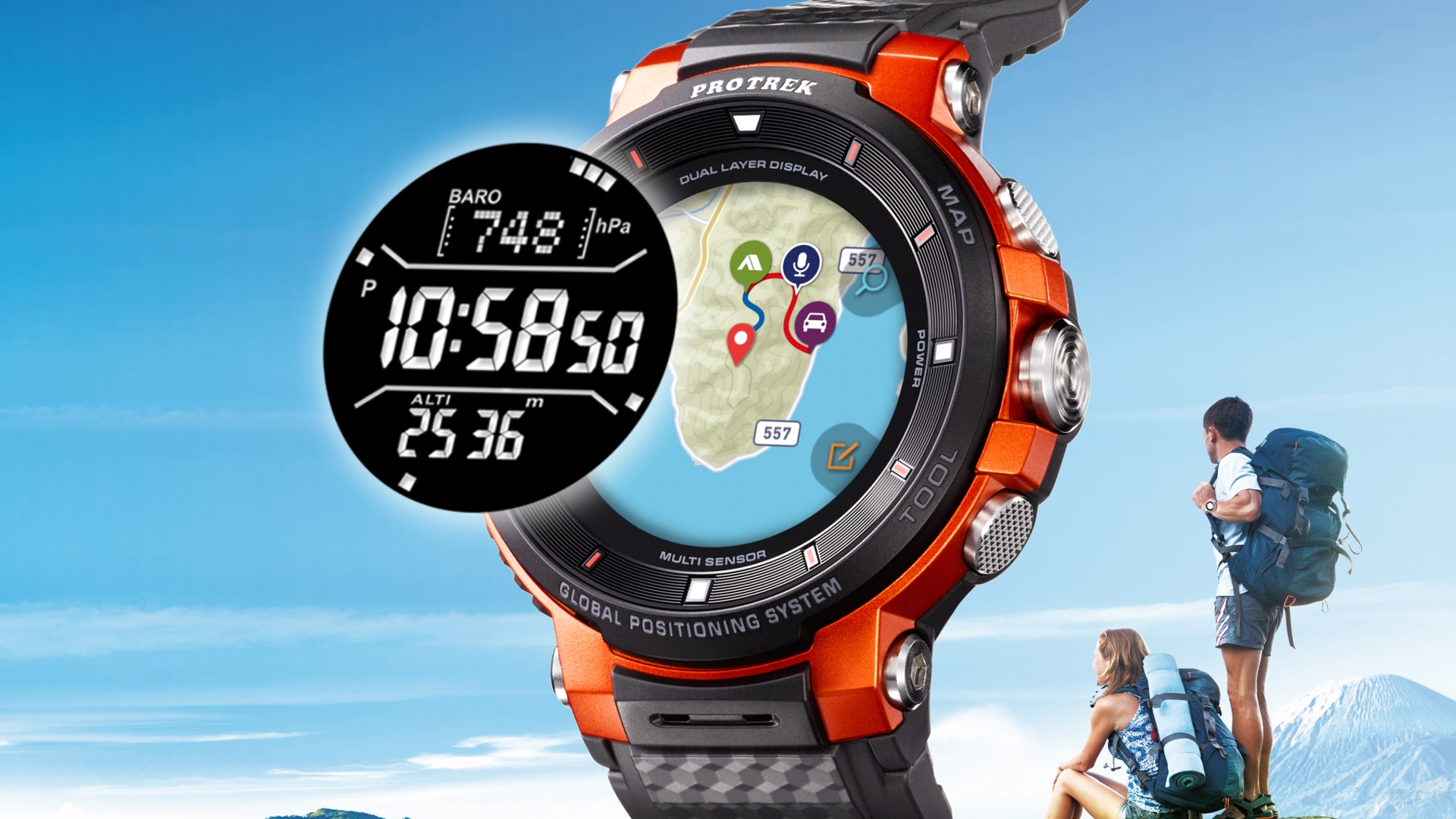 Casio WSD-F30 Casios Pro Trek WSD-F30