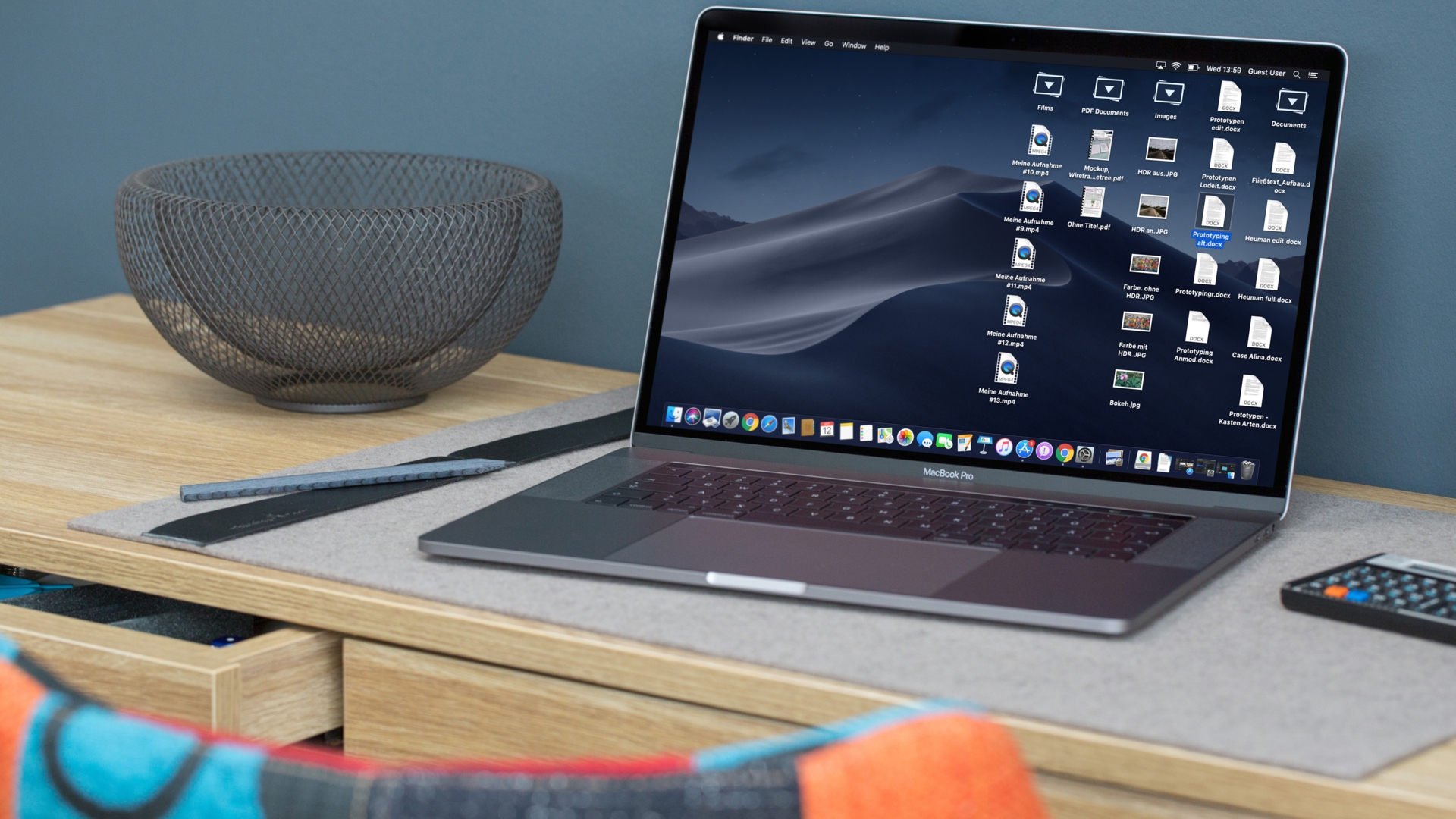 Stapel 1 macOS Mojave auf dem MacBook