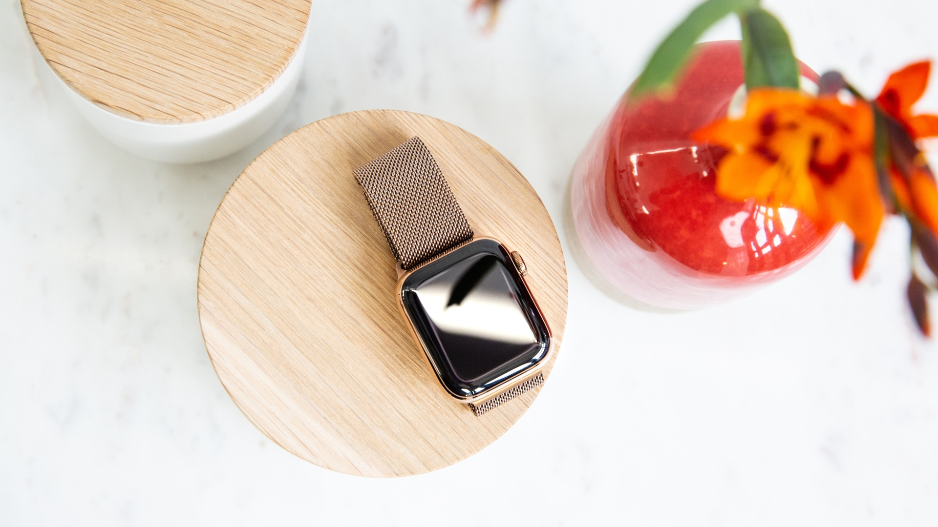 Apple Watch Series 4 Apple Watch Series 4 aus der Vogelperspektive