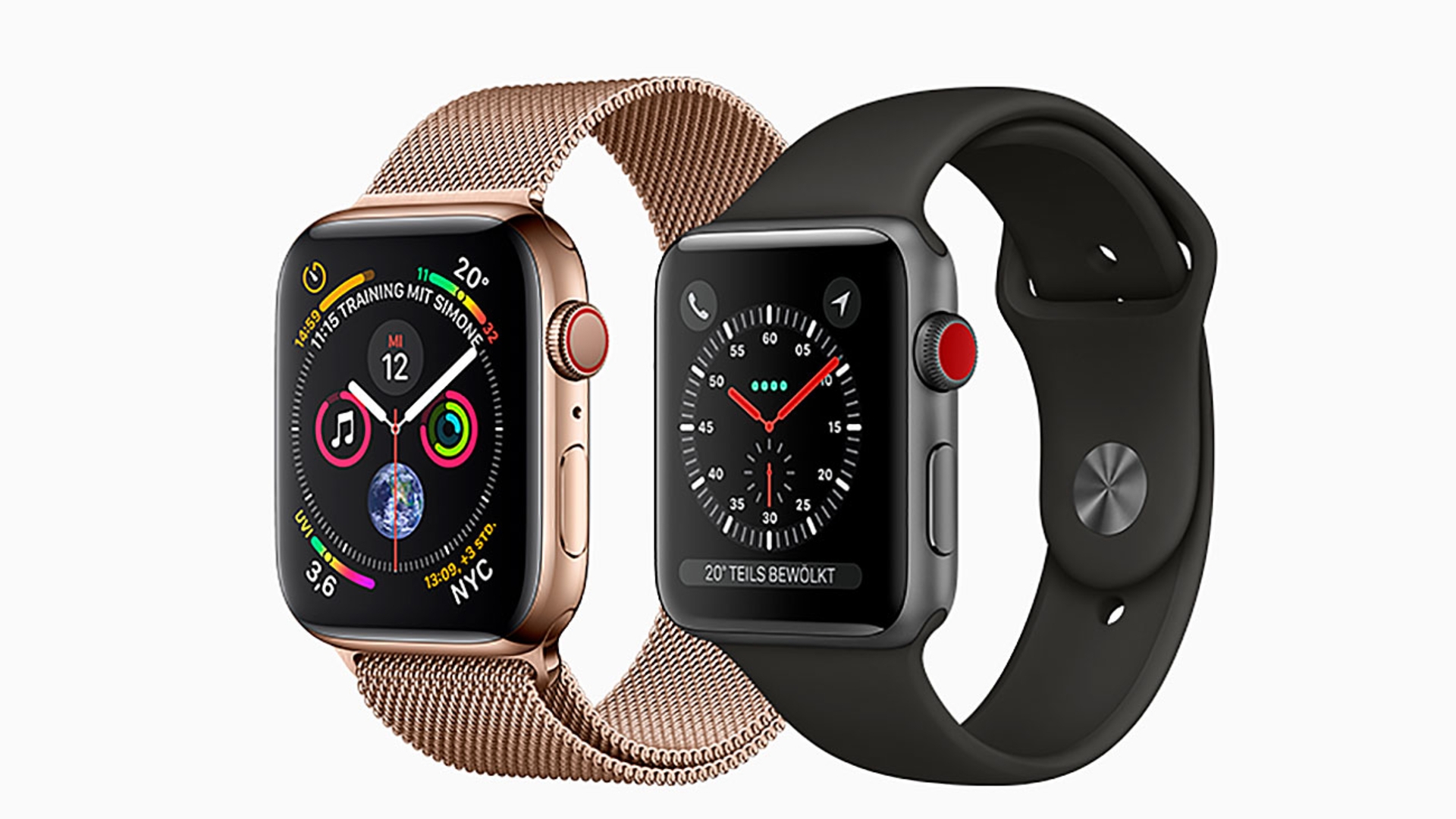 Apple Watch Series 4 oder Series 3 Apples Smartwatch Modelle im Vergleich CURVED