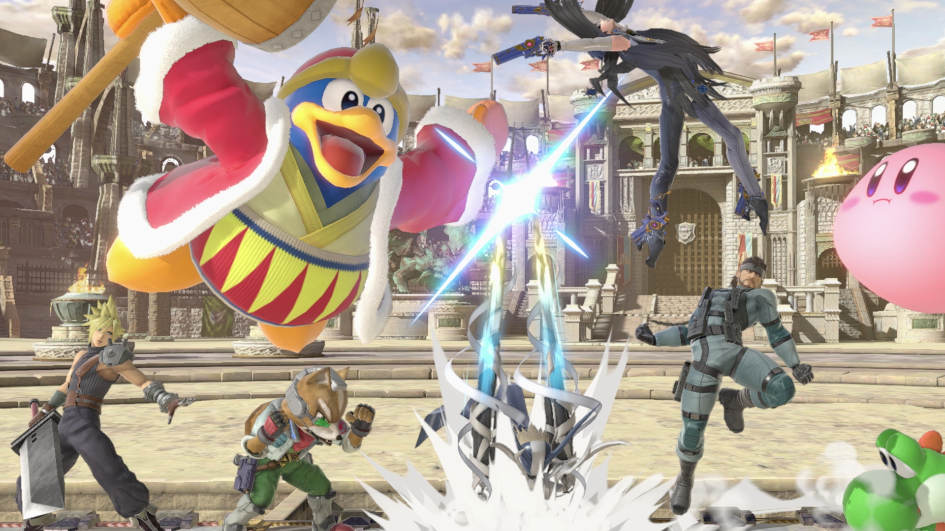 In "Super Smash Bros. Ultimate" treffen viele Videospiel-Charaktere aufeinander In "Super Smash Bros. Ultimate" treffen viele Videospiel-Charaktere aufeinander