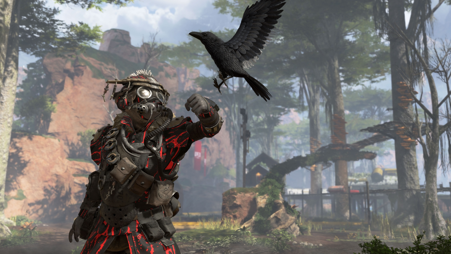 Apex-Legends-Bloddhound "Apex Legends" Bloodhound mit Rabe