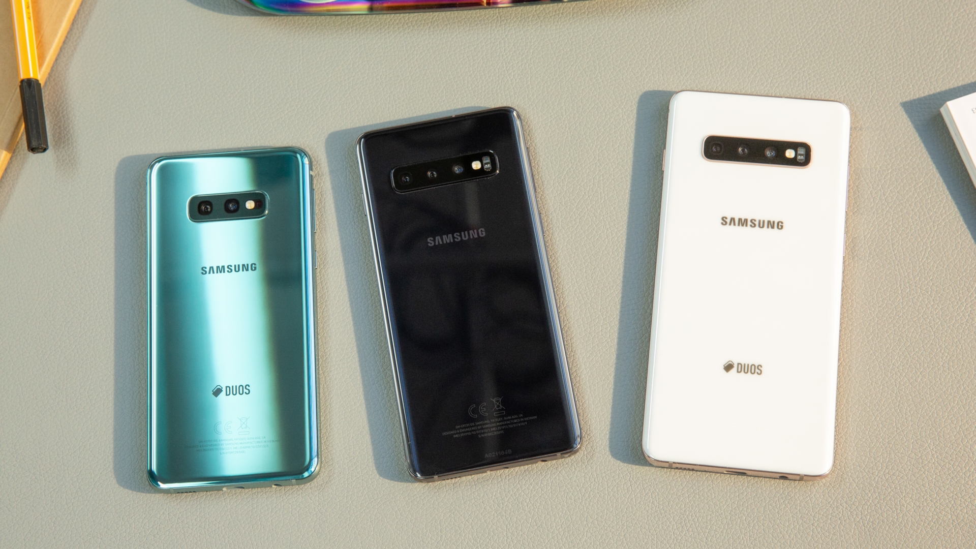 Samsung Galaxy S10e, S10, S10 Plus