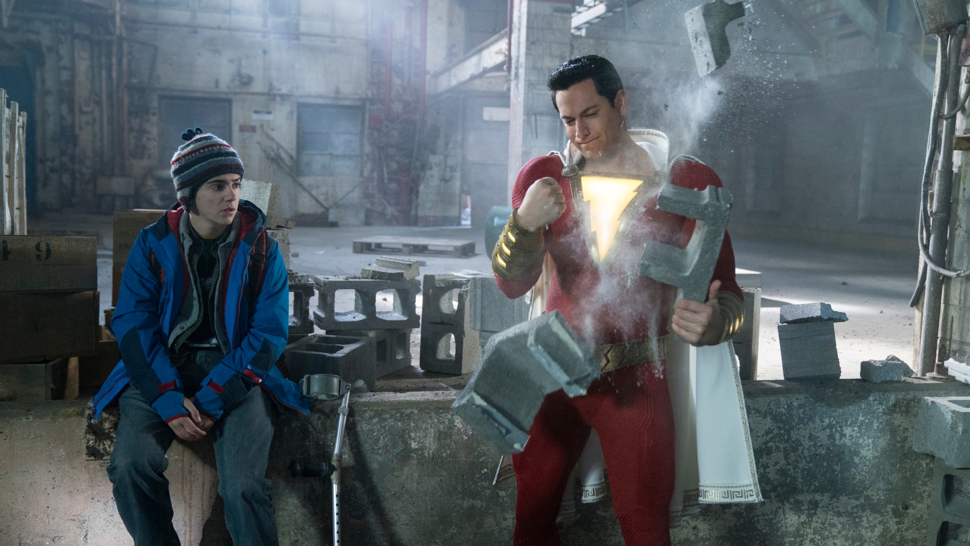 Shazam!, Film, Kinostart Szene aus dem Film "Shazam!"