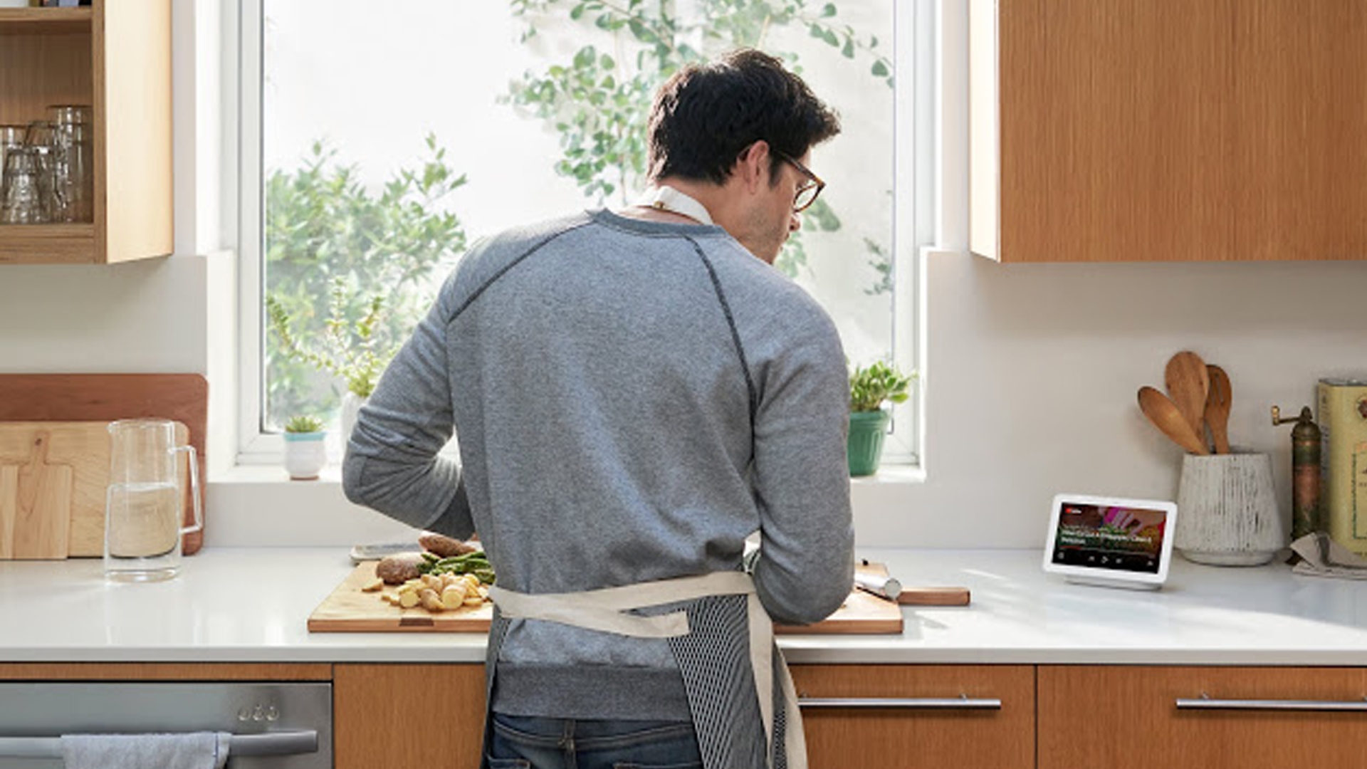 Google Nest Hub in der Küche