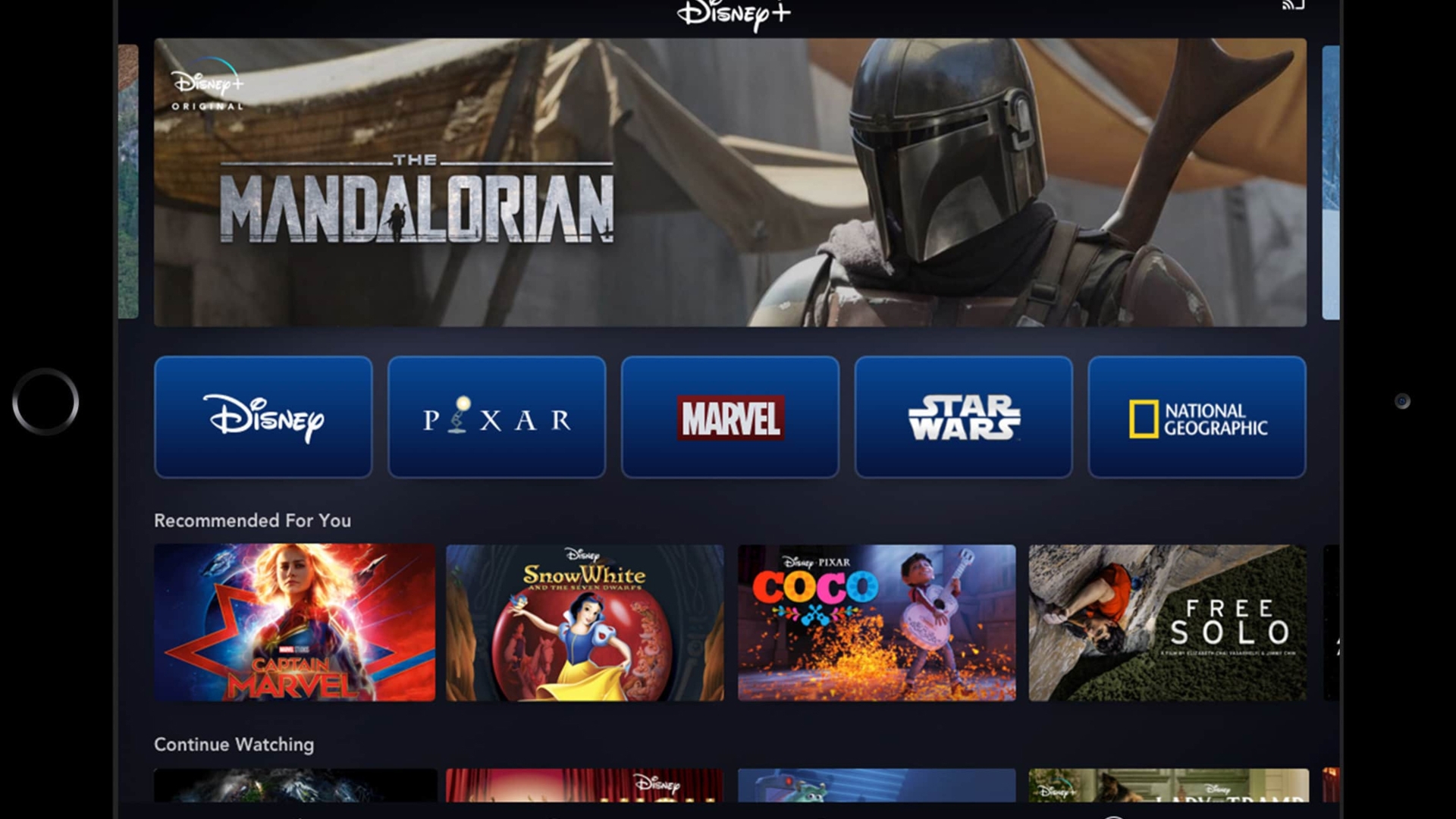 Disney+-on-Tablet