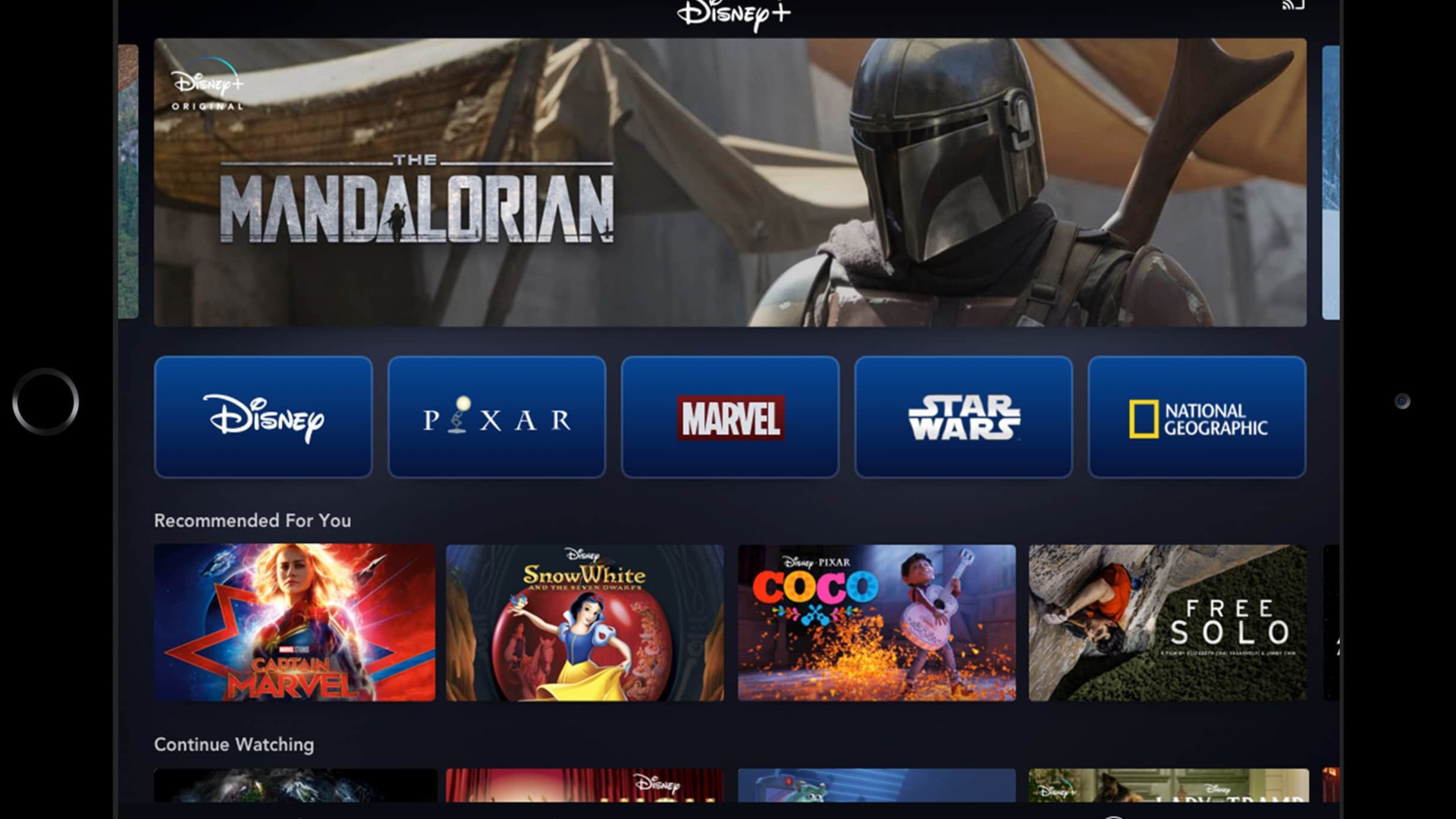 Disney+-on-Tablet Disney+-on-Tablet