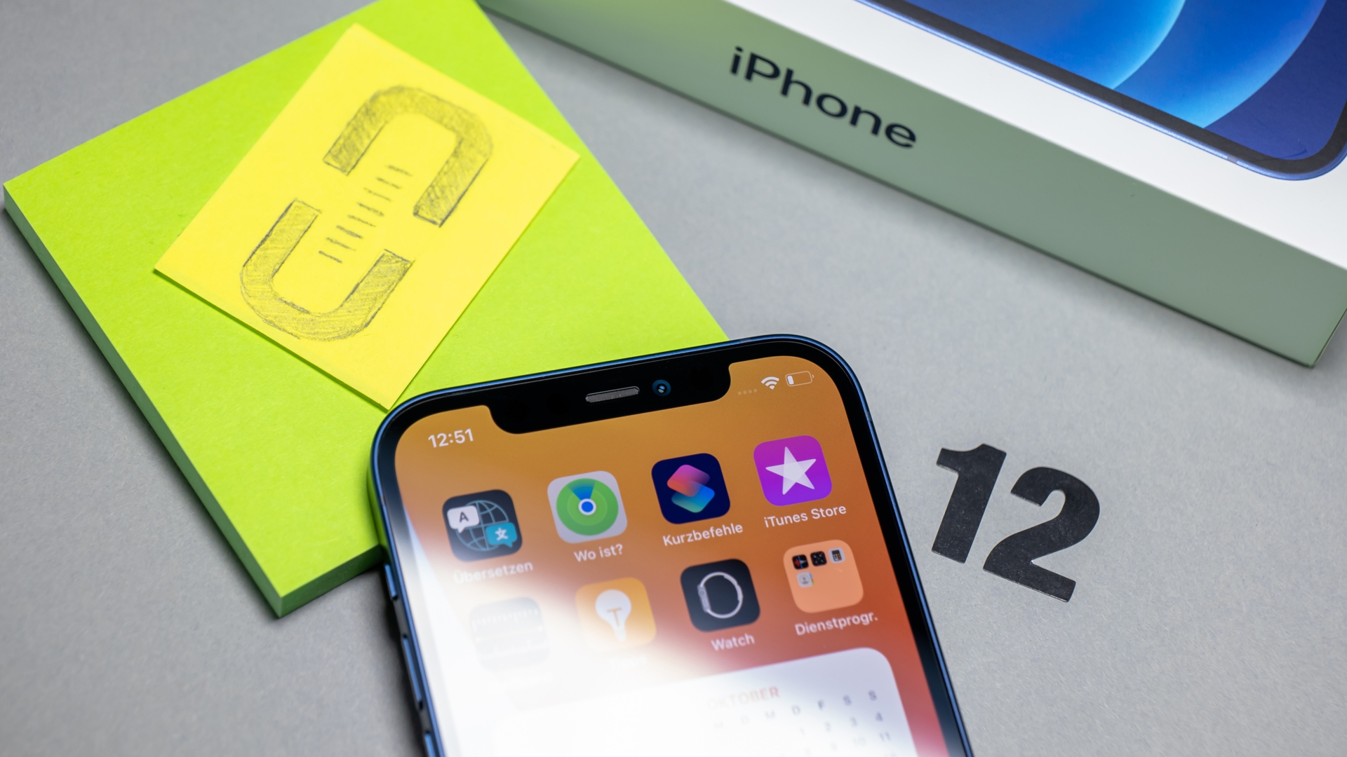 iPhone 12 Notch mit Akkuanzeige