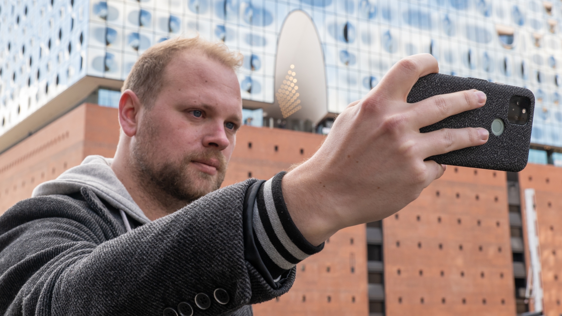 Makingof Selfie Making of Google vs Profi-Kamera