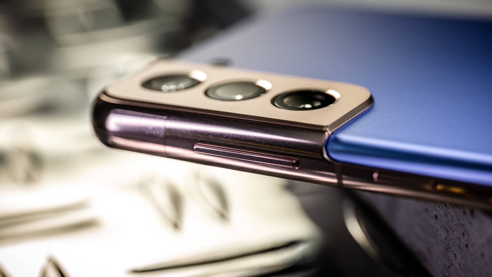 Samsung Galaxy S21 Plus Triple Kamera Seite Samsung Galaxy S21 Plus TripleKamera