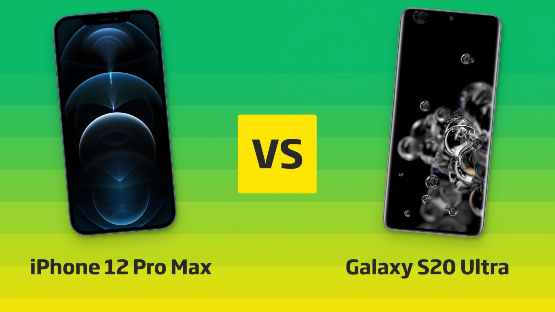 iPhone 12 Pro Max vs Galaxy S20 Ultra