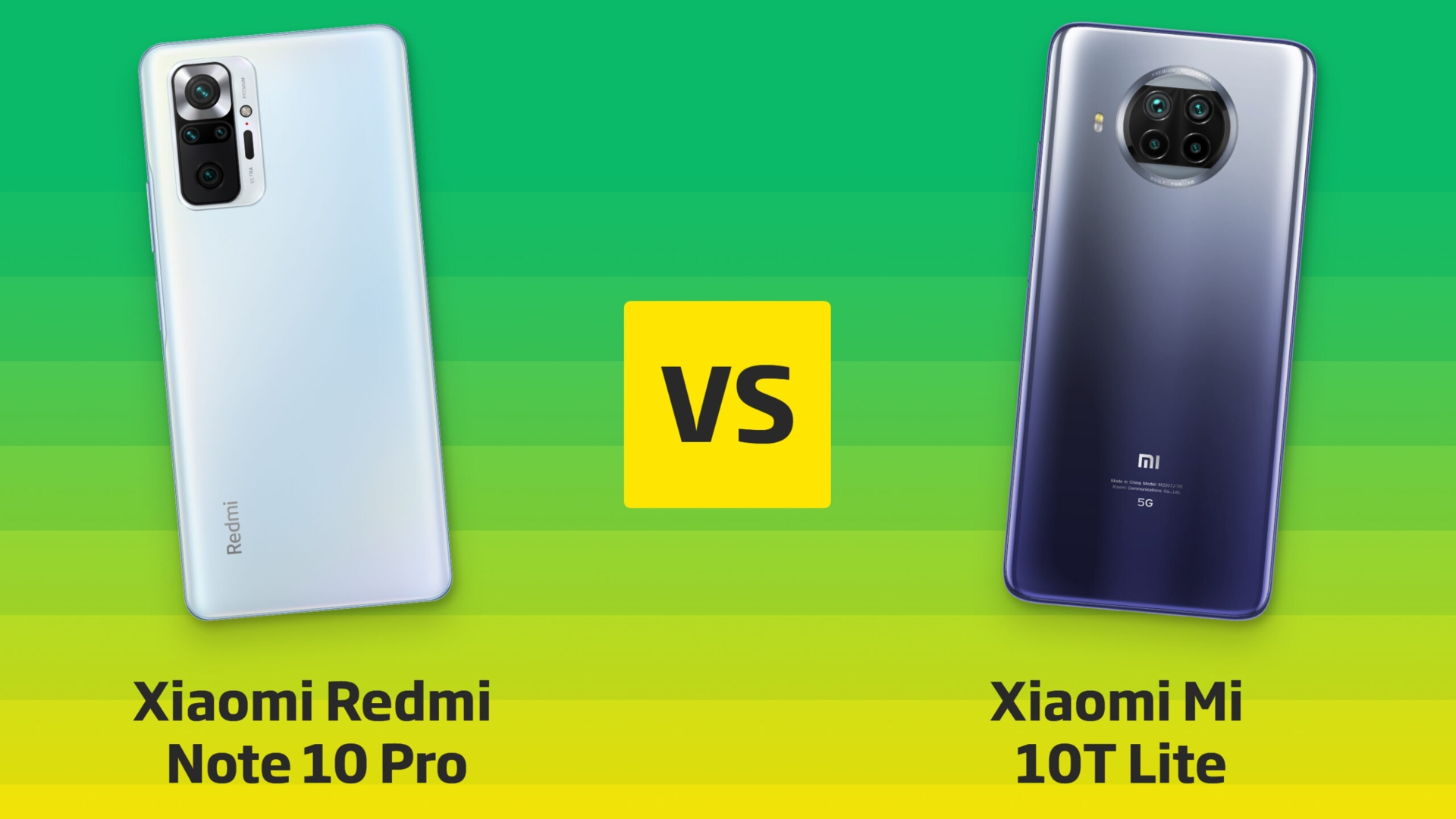 Xiaomi Redmi Note 10 Pro vs. Mi 10T Lite 5G Header