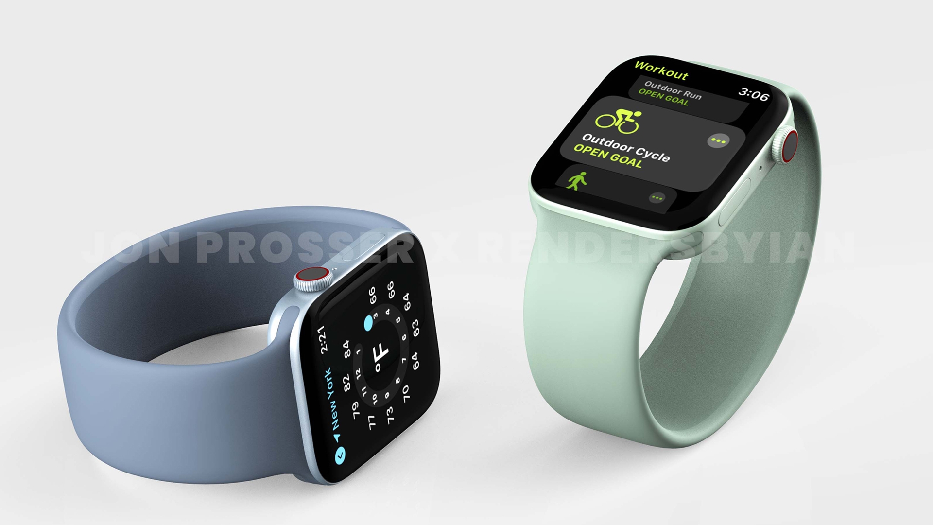 Apple Watch Design Grün Blau