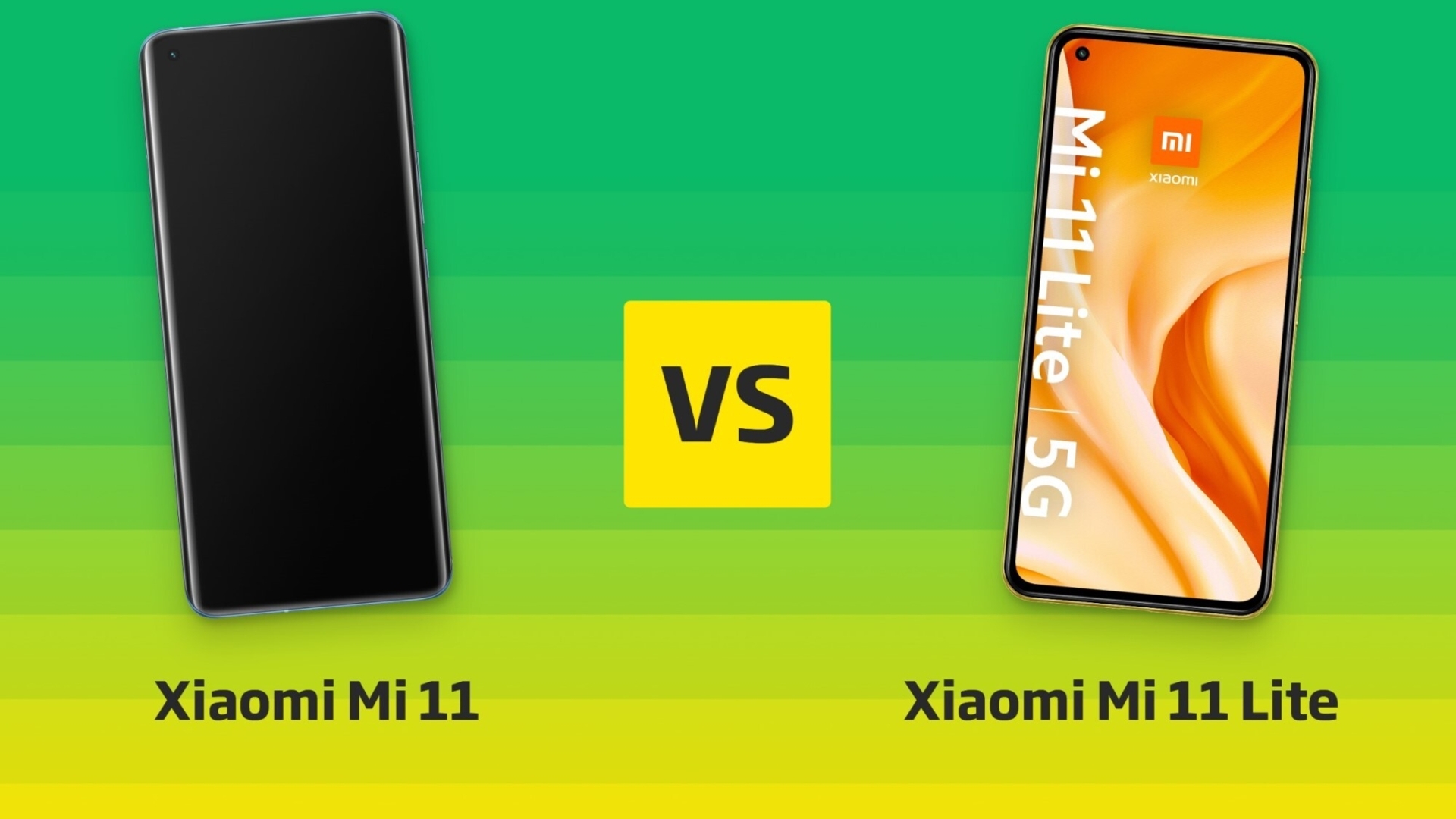 Xiaomi Mi 11 vs Mi 11 Lite