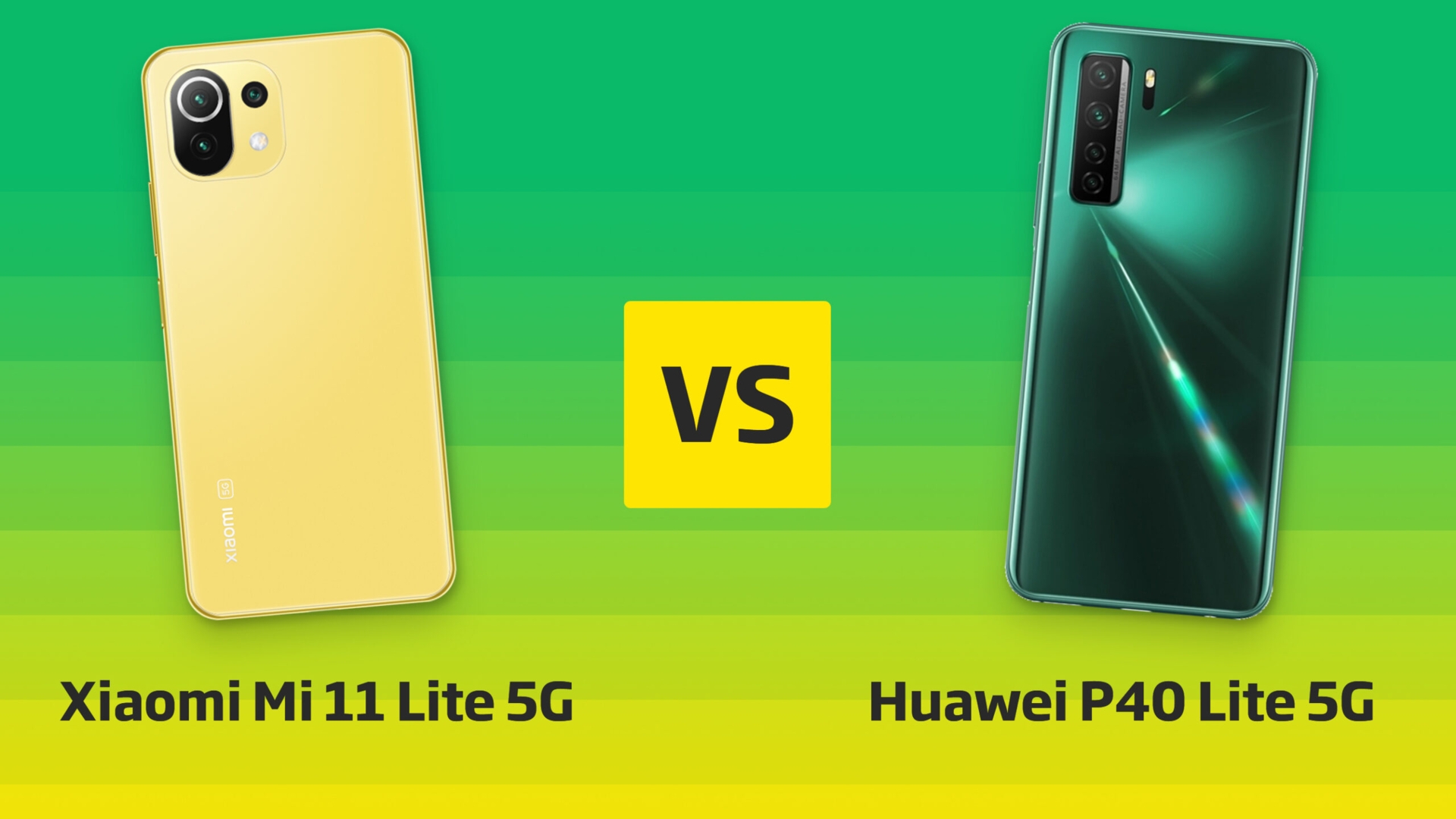 Xiaomi Mi 11 Lite 5G vs. Huawei P40 Lite 5G Vergleich