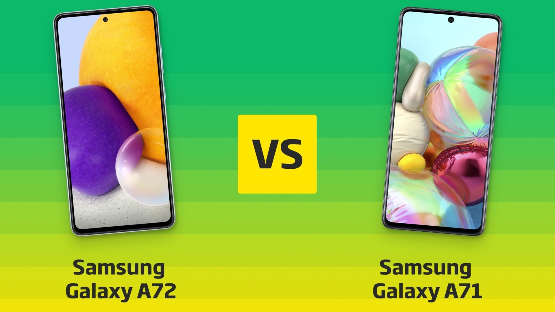 Samsung Galaxy A72 vs Samsung Galaxy A71 Vergleich Samsung Galaxy A72 vs Samsung Galaxy A71 Vergleich