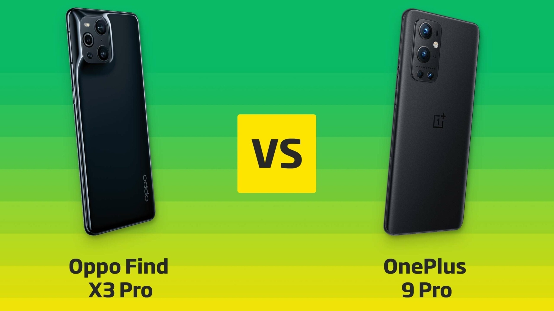 Oppo Find X3 Pro vs. OnePlus 9 Pro Vergleich