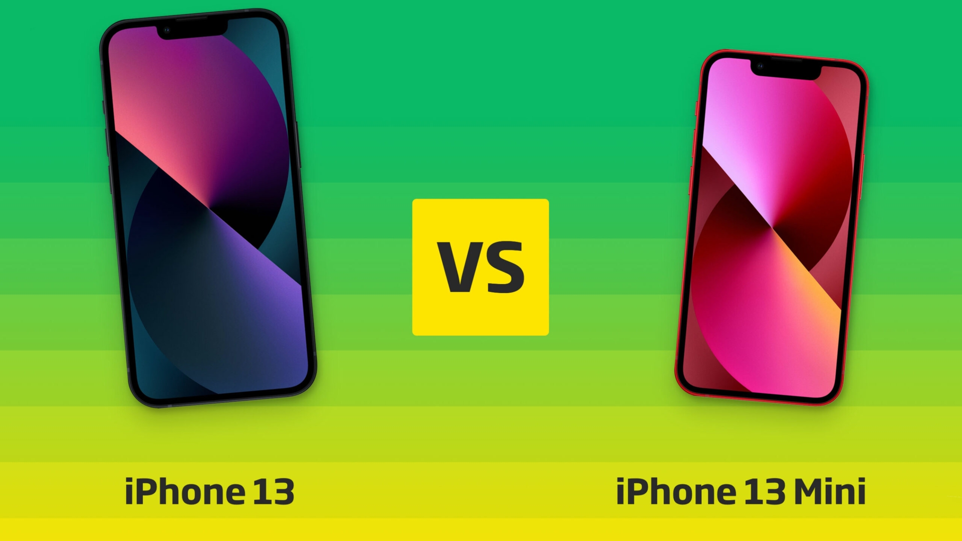 iPhone 13 iPhone vs 13 mini Vergleich iPhone 13 iPhone vs 13 mini Vergleich