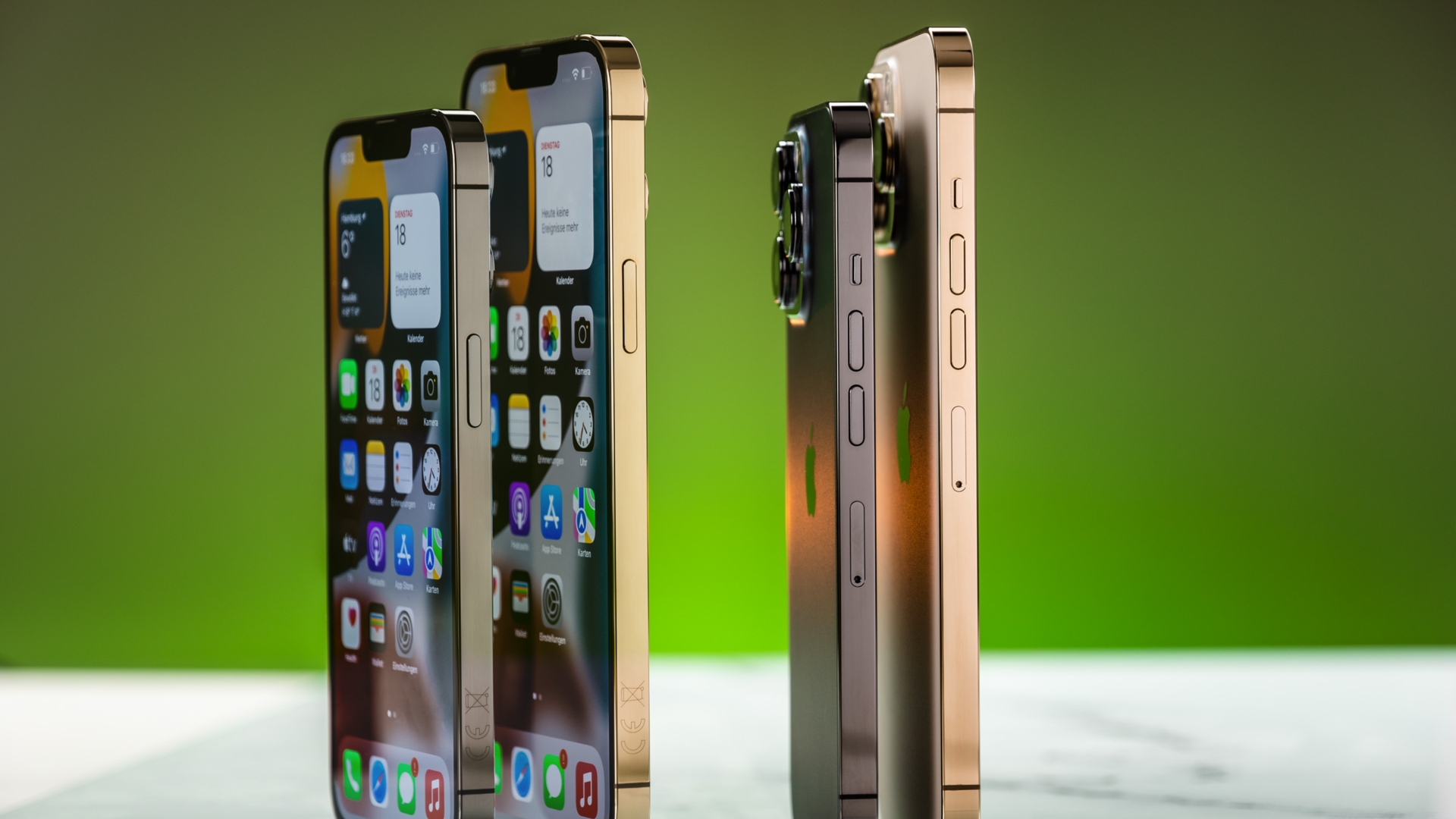 iPhone 13 Pro vs. iPhone 13 Pro Max im Groessevergleich iPhone 13 Größenvergleich