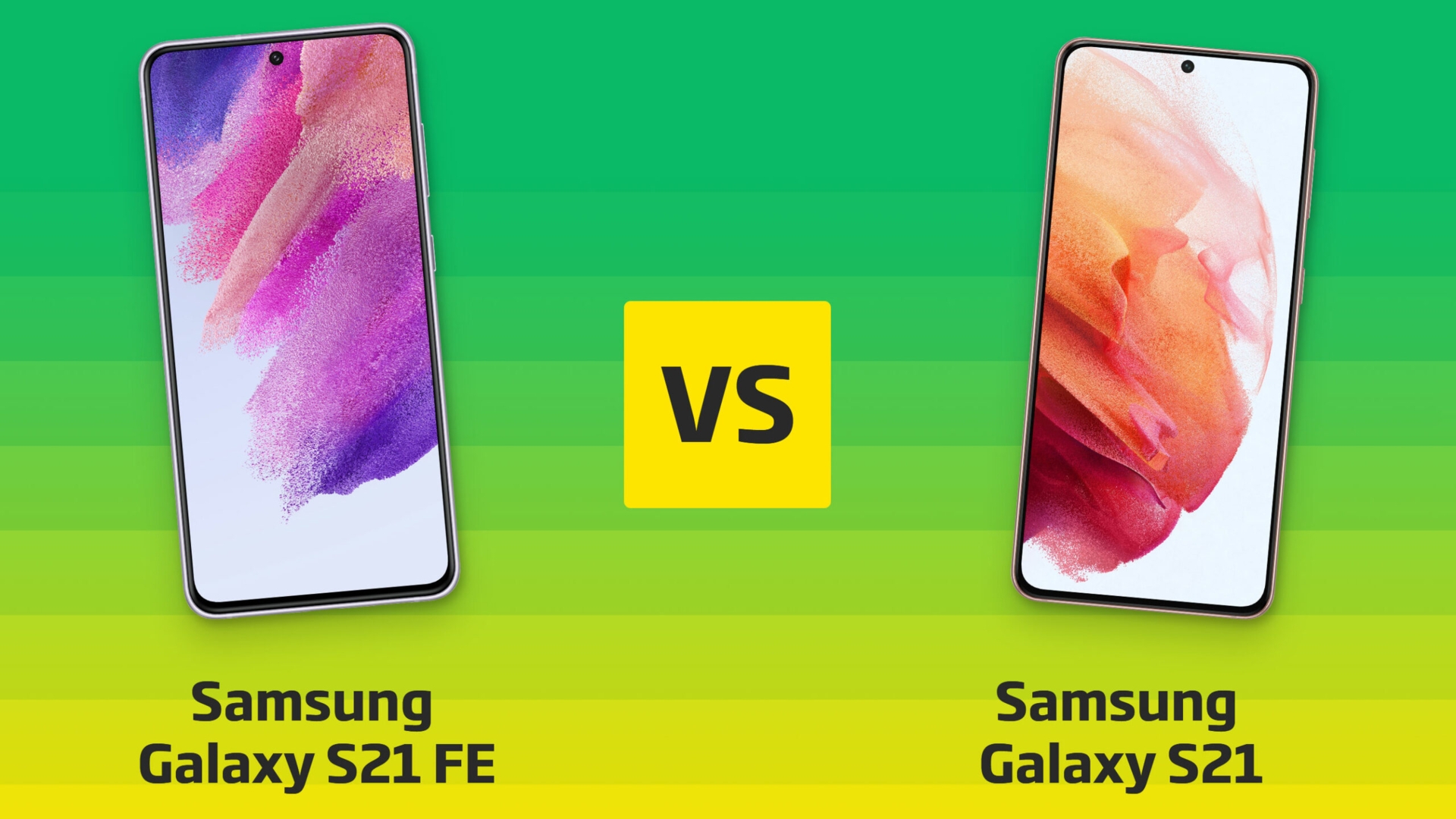 Samsung Galaxy S21 FE vs. Galaxy S21 im Vergleich Samsung Galaxy S21 FE vs. Galaxy S21 im Vergleich