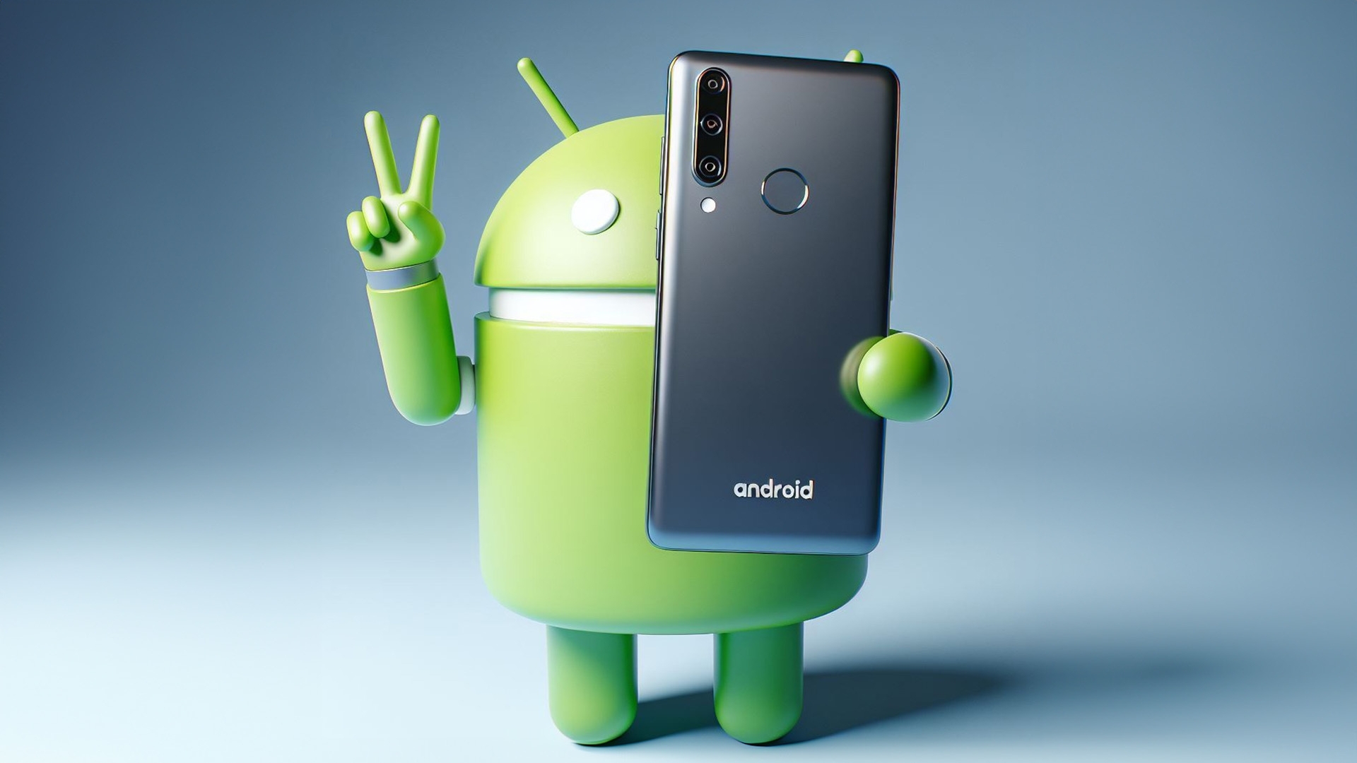 Android 16 ist nicht fehlerfrei gestartet Android Maskottchen mit Handy