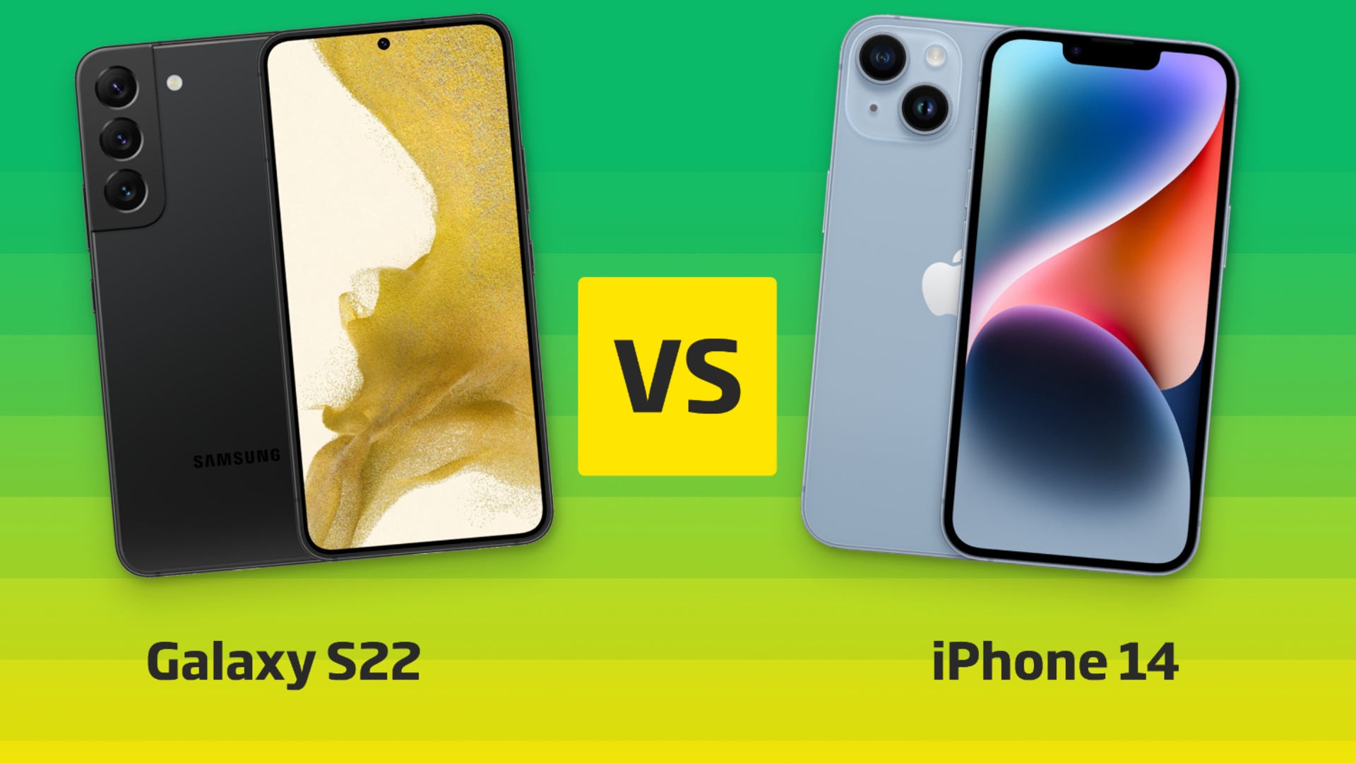 Samsung Galaxy S22 vs. iPhone 14